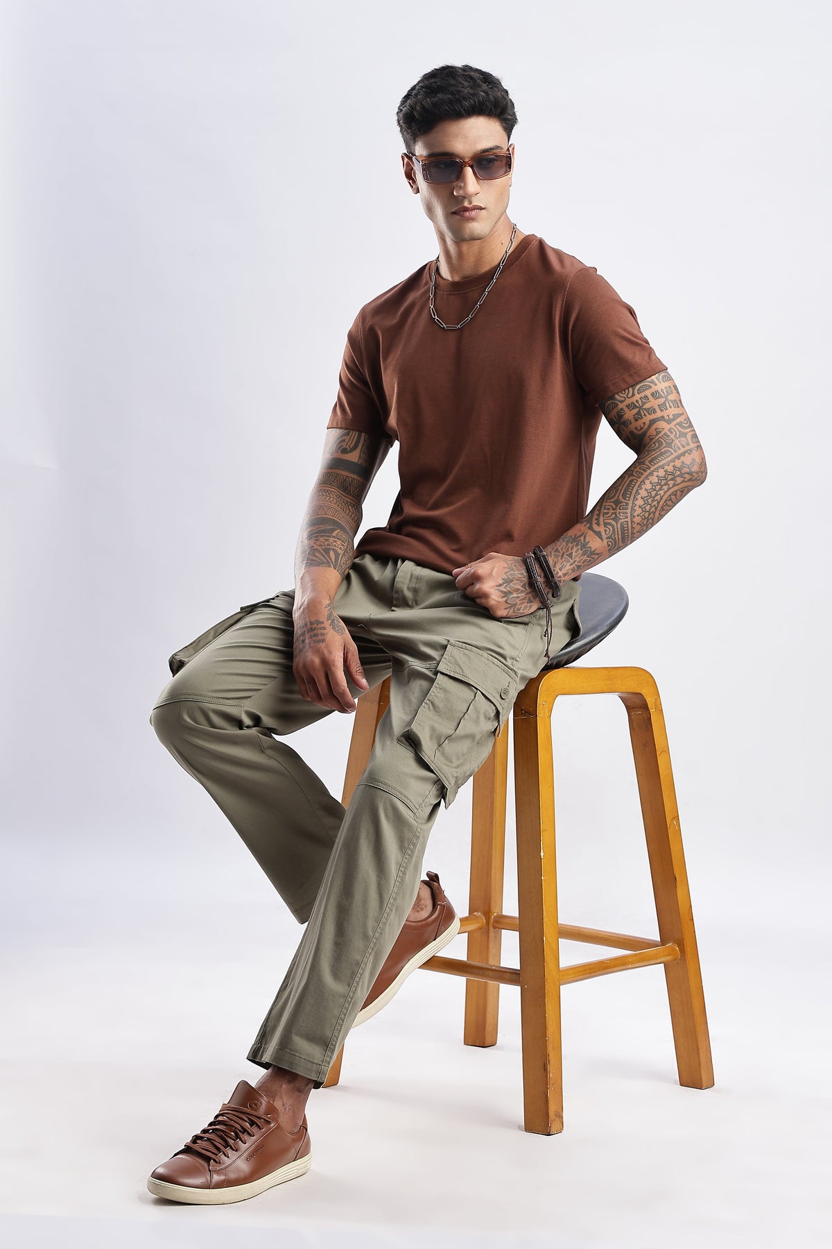 Men Traveller Utility Cargo-Olive