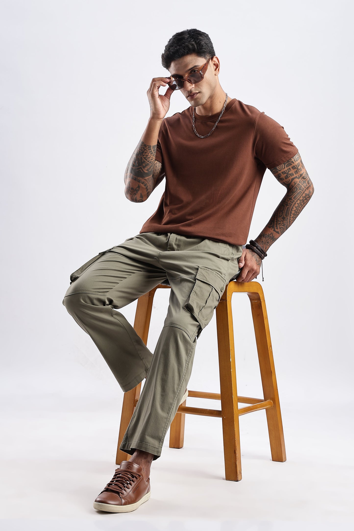 Men Traveller Utility Cargo-Olive