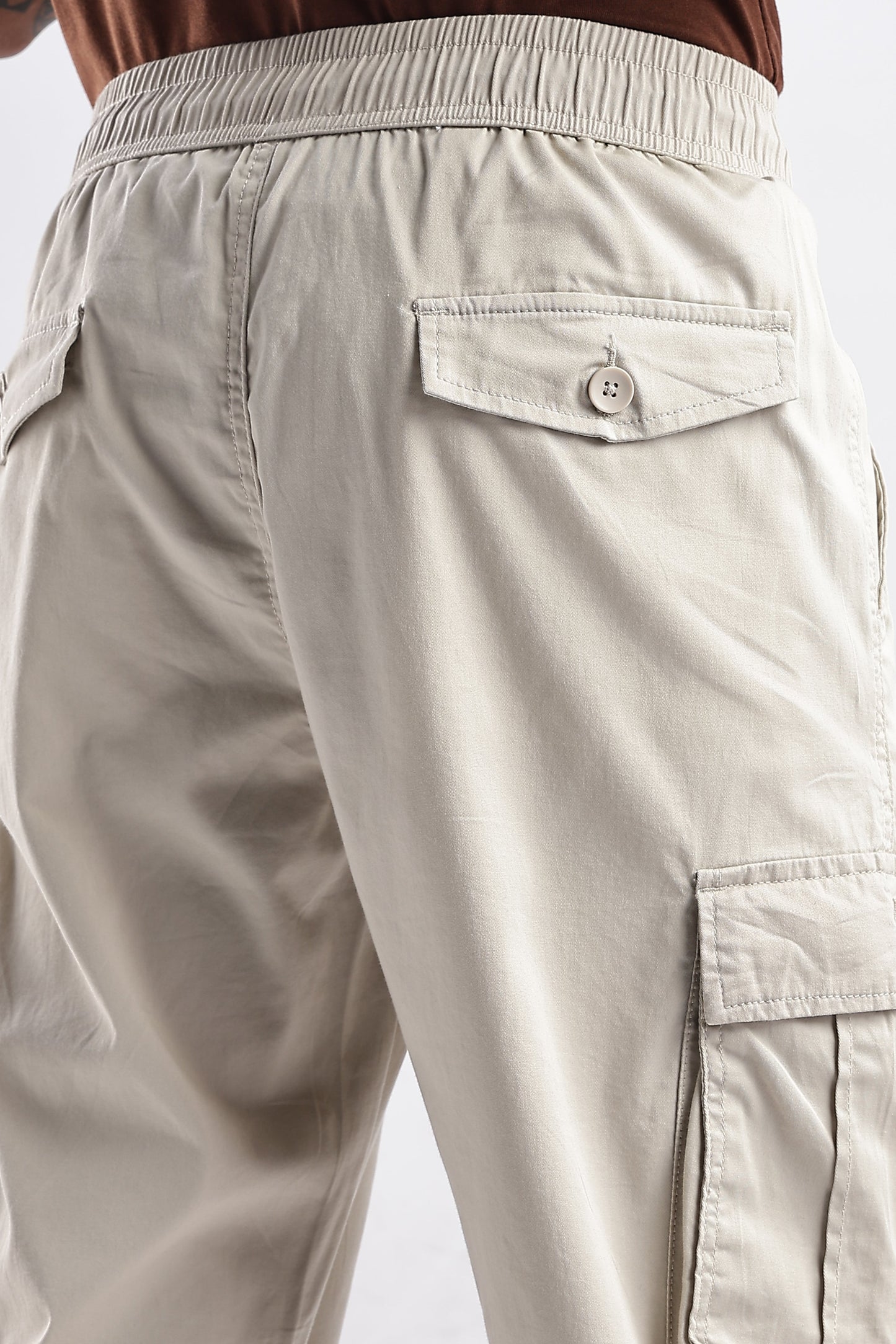 Men Traveller Utility Cargo-Beige