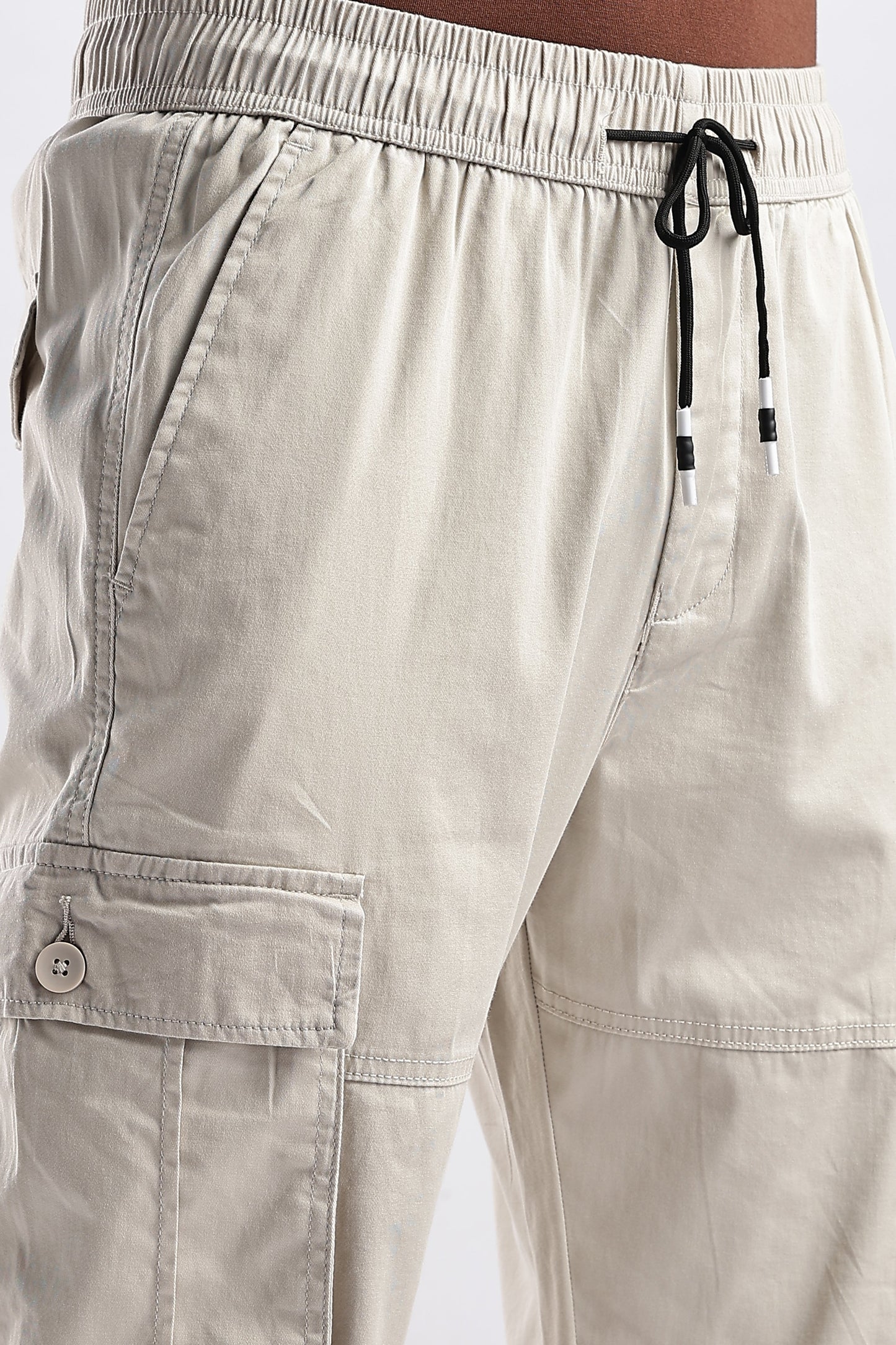 Men Traveller Utility Cargo-Beige