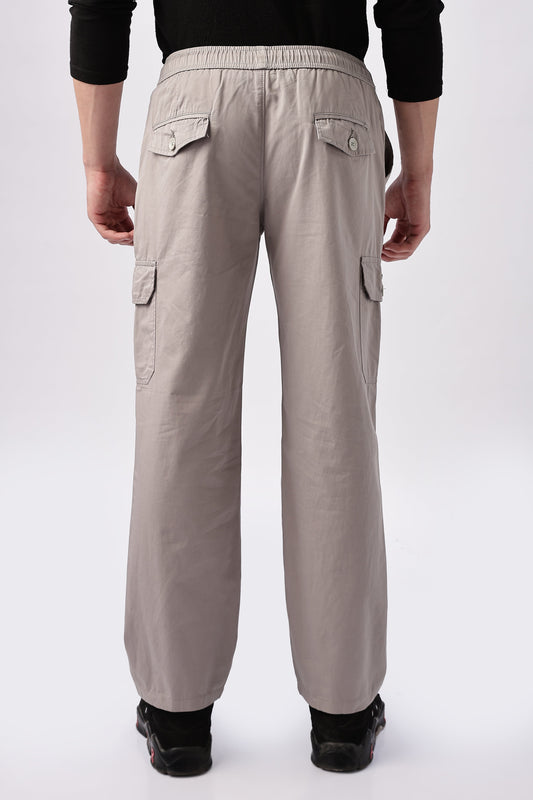 Men Relaxed Fit Air Cargo-Lt Grey