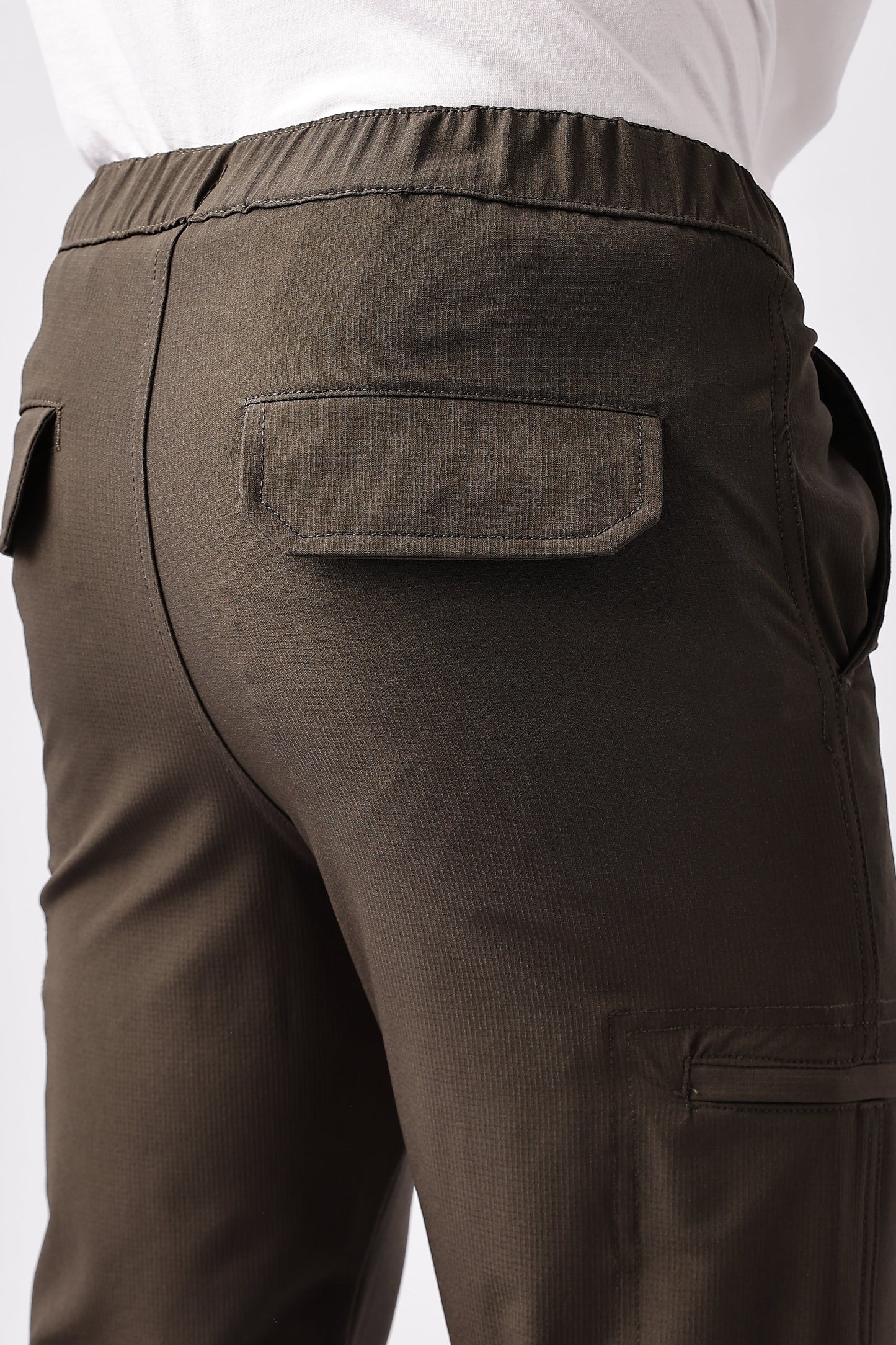 Men Structured Adventure Cargo-Dk Grey