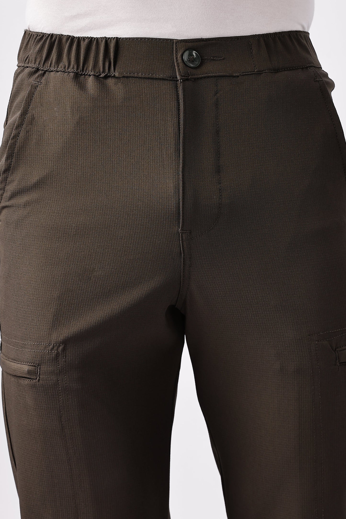 Men Structured Adventure Cargo-Dk Grey