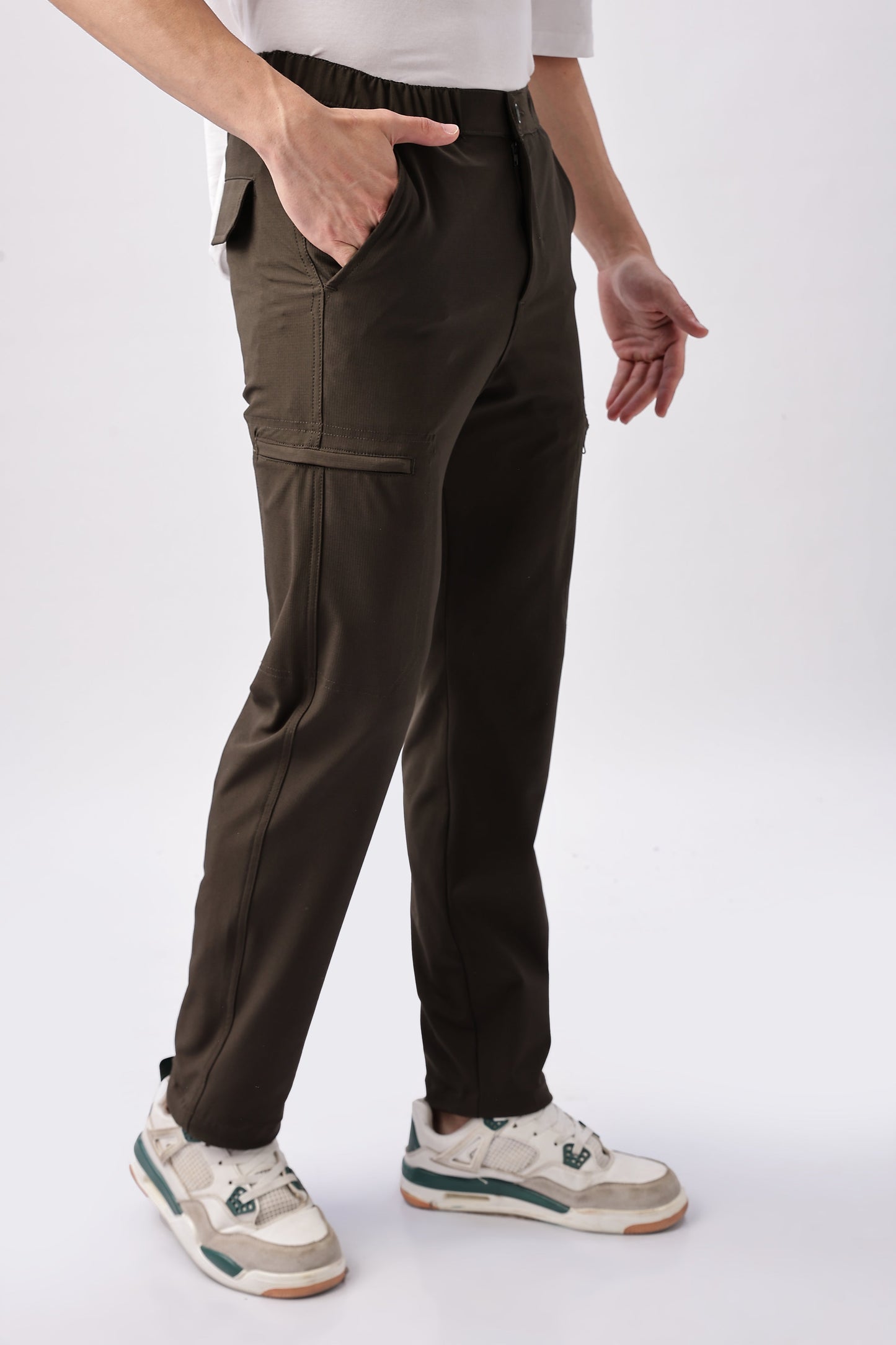 Men Structured Adventure Cargo-Dk Grey