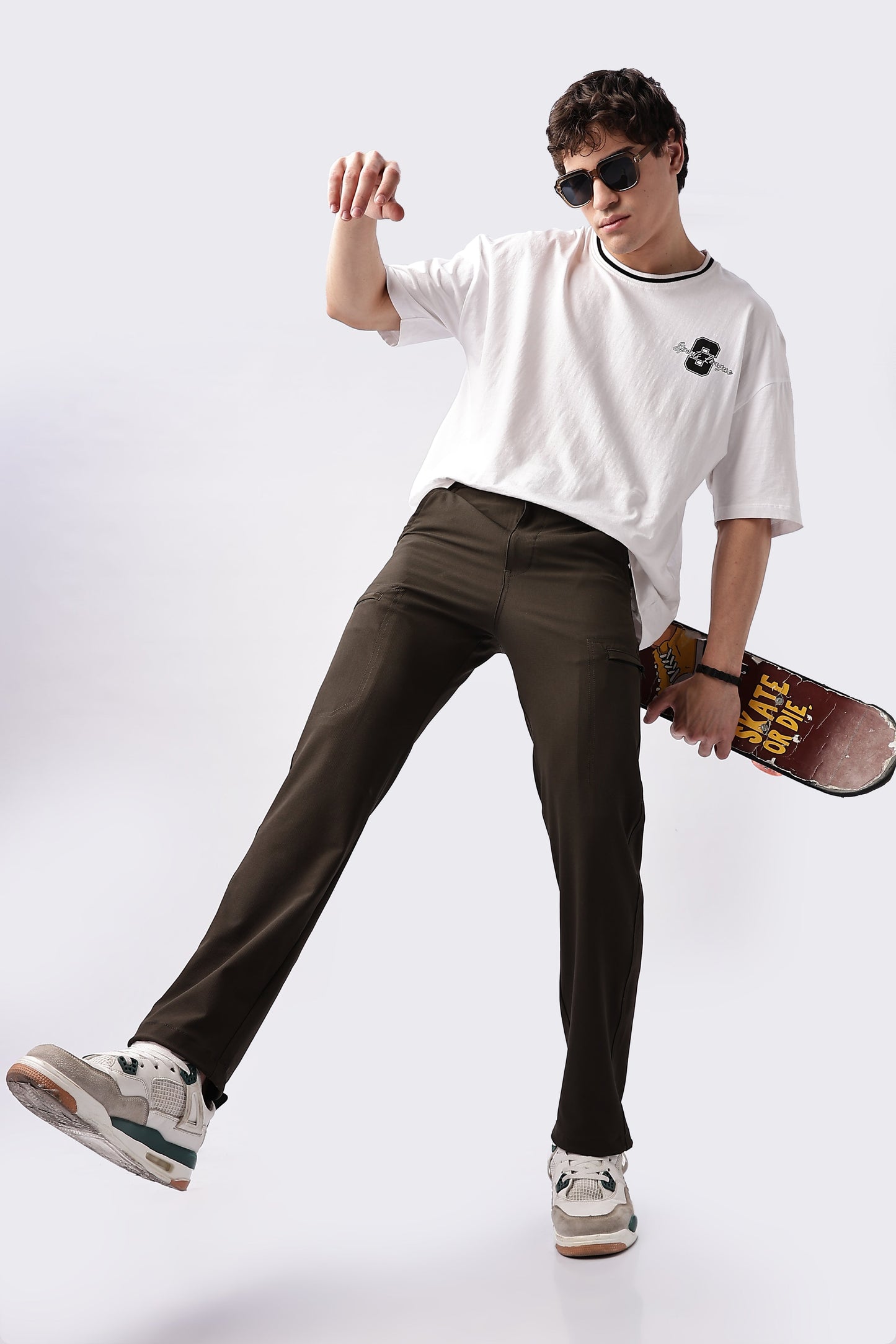 Men Structured Adventure Cargo-Dk Grey