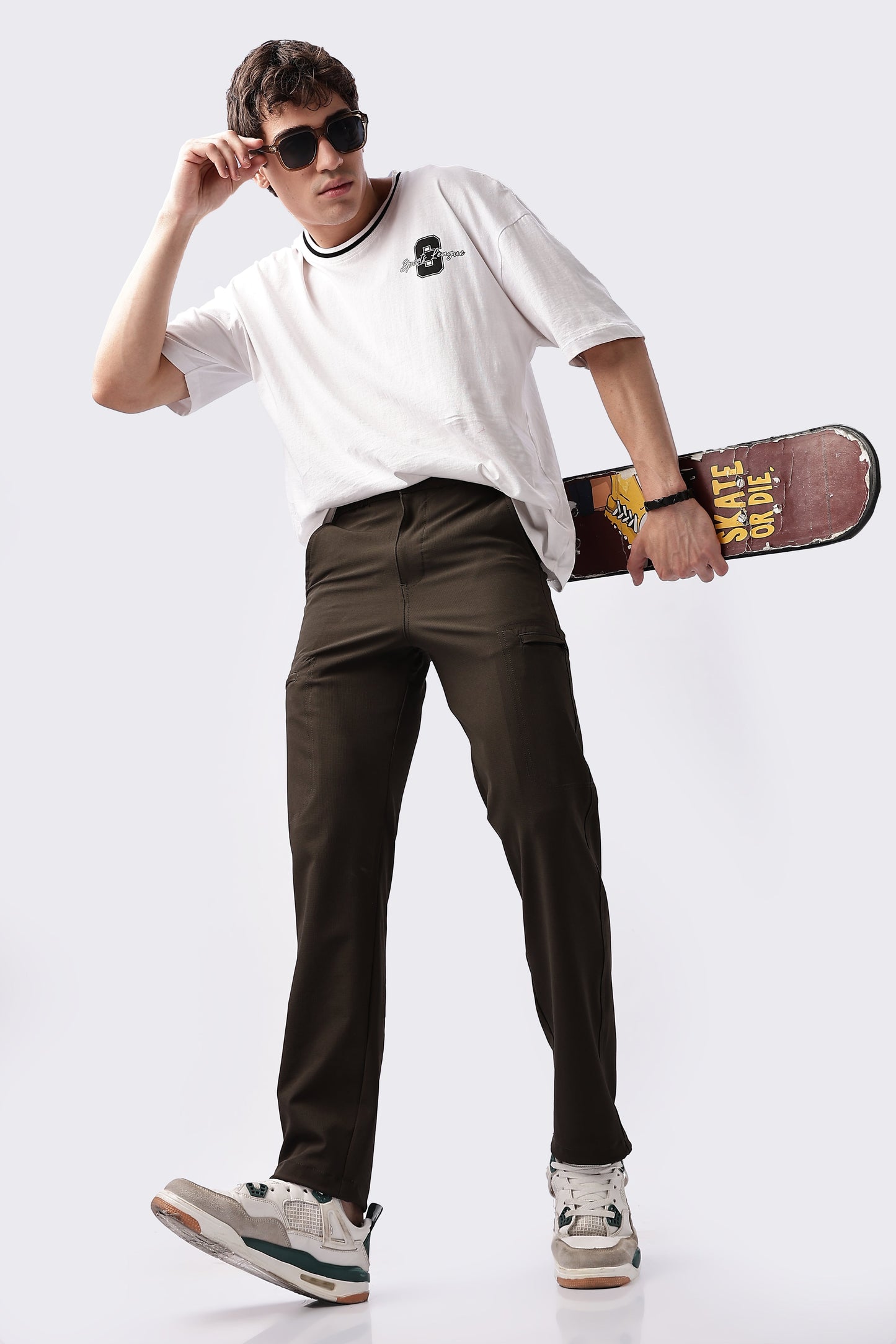 Men Structured Adventure Cargo-Dk Grey