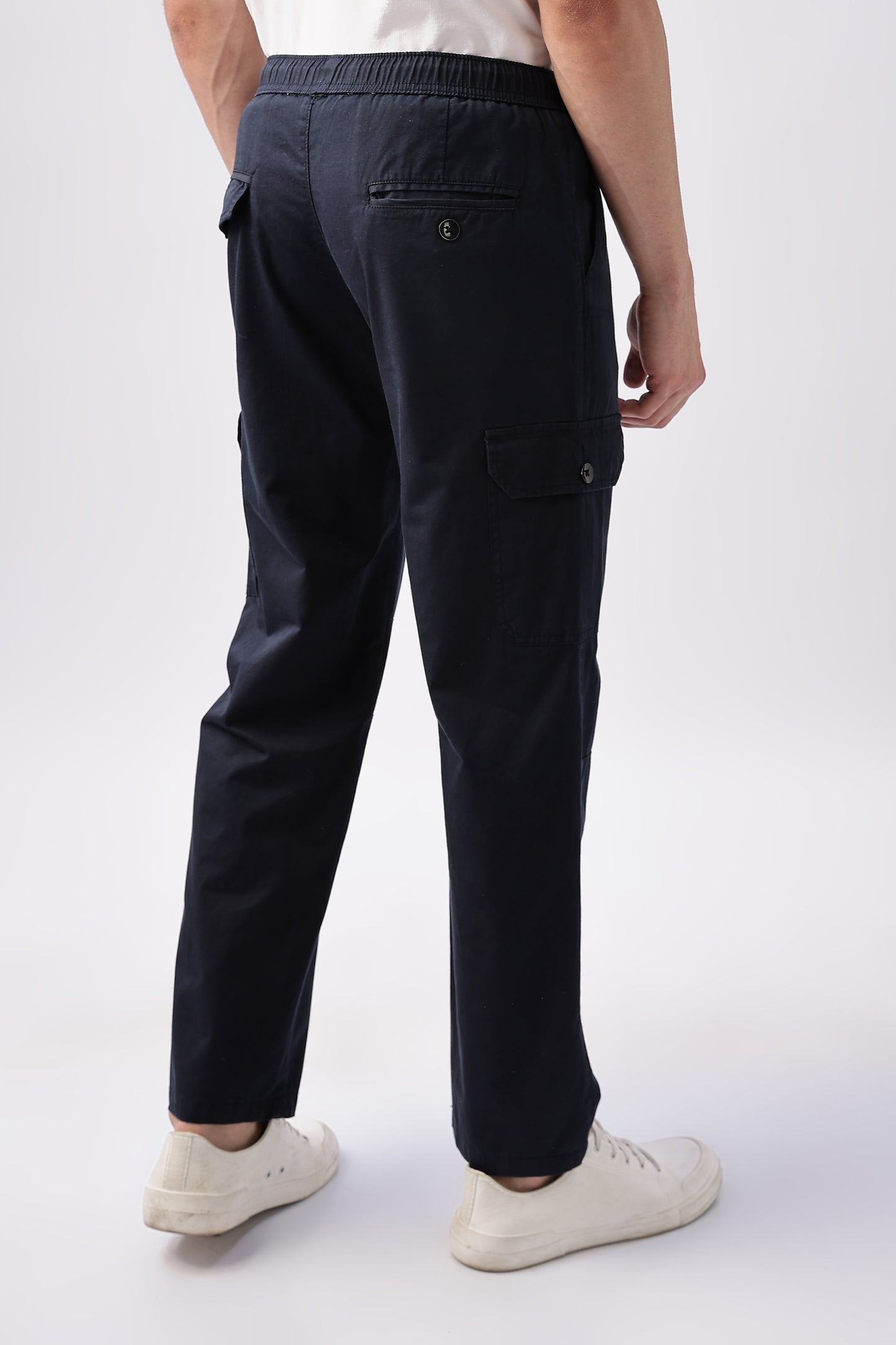 Men Relaxed Fit Air Cargo-Navy