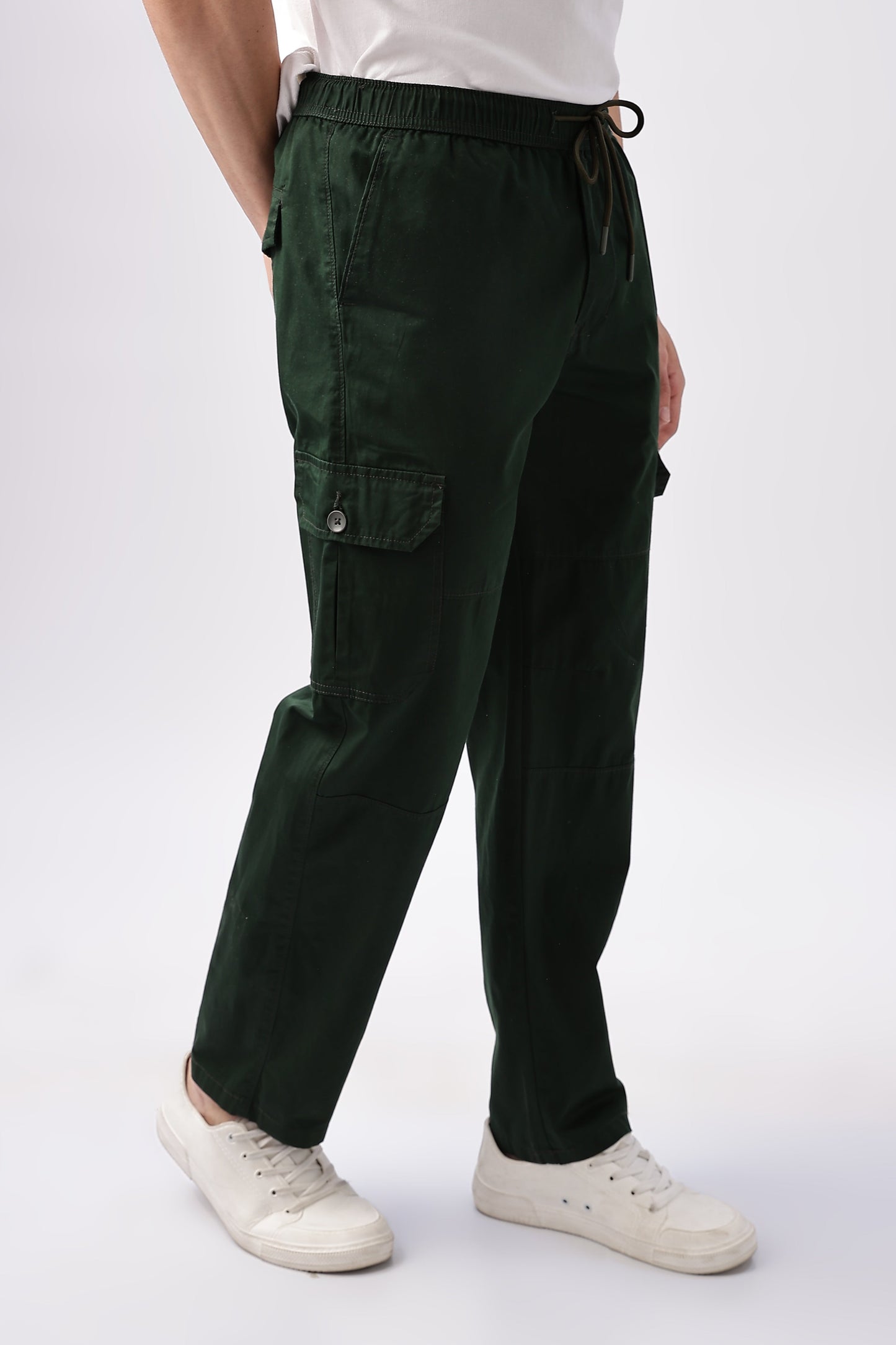 Men Relaxed Fit Air Cargo-Olive