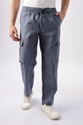 Men Relaxed Fit Air Cargo-Smoke