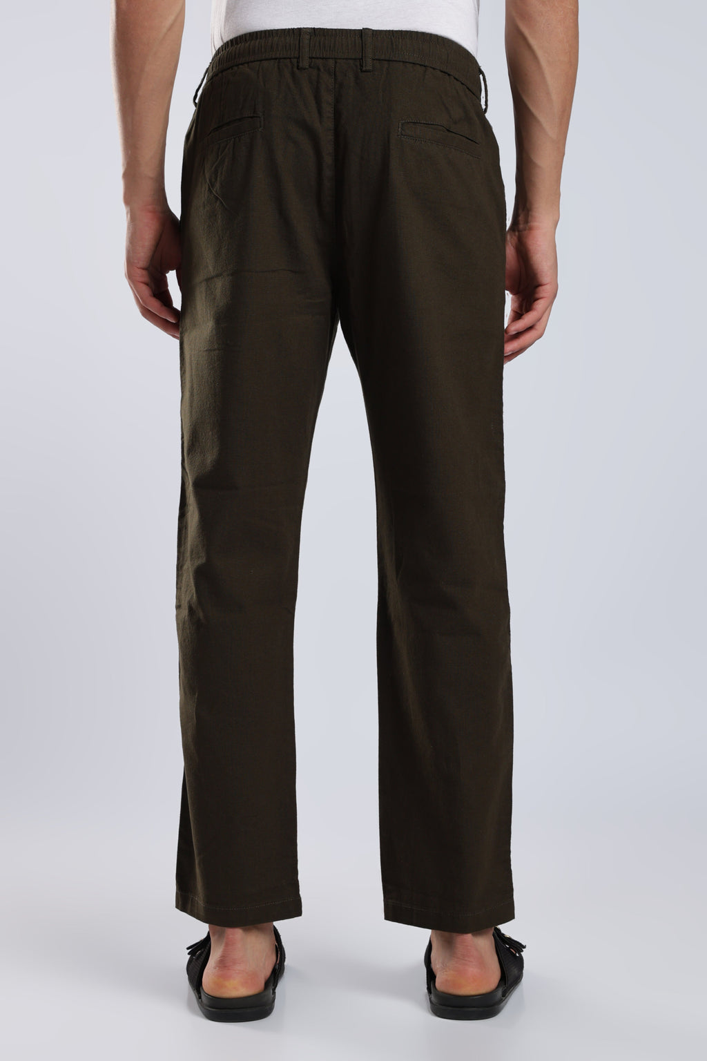 Men Marvel Linen Traveller Trouser – Olive