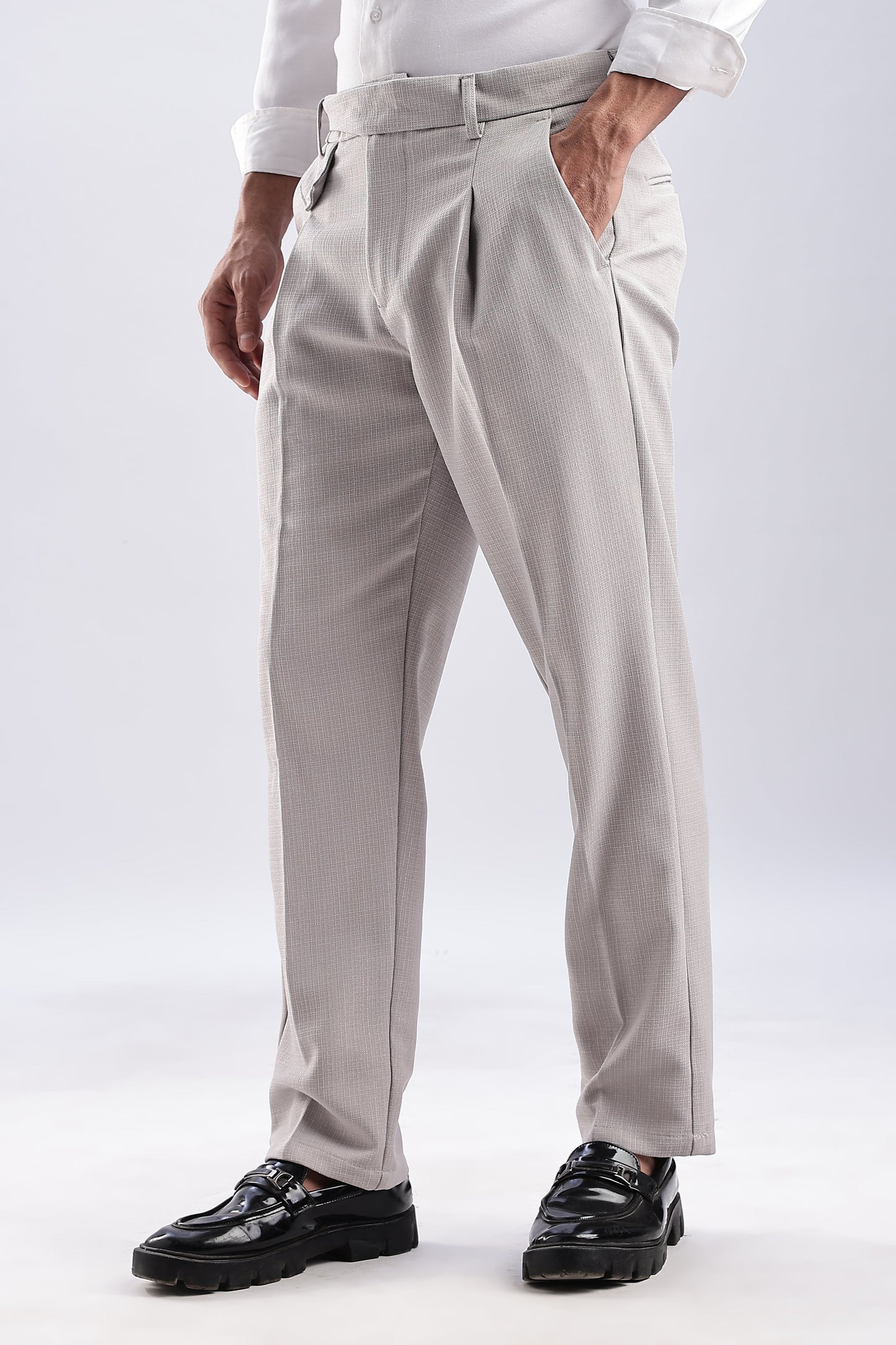 Men Gorkha Pant-Lt Grey