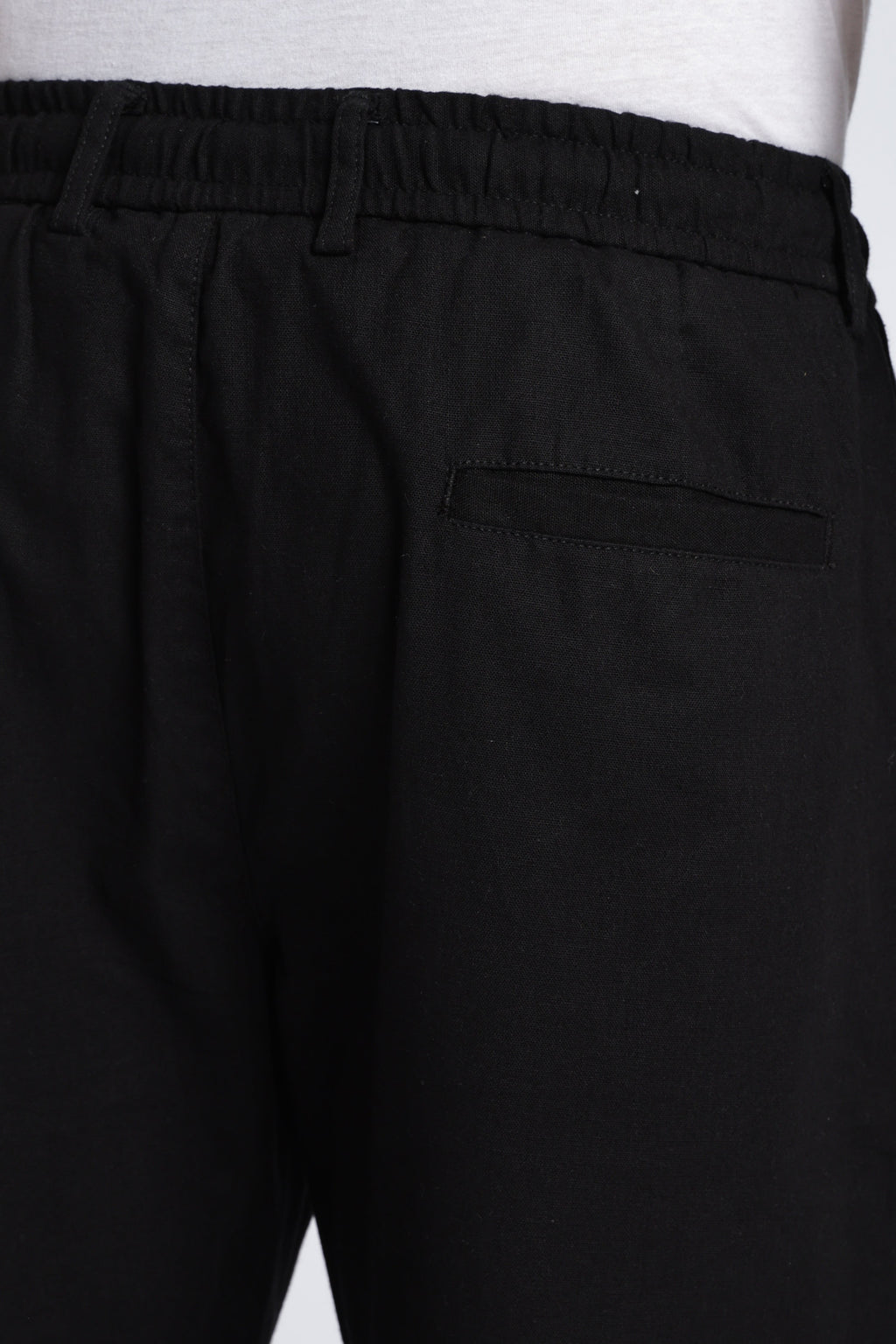 Men Marvel Linen Traveller Trouser – Black