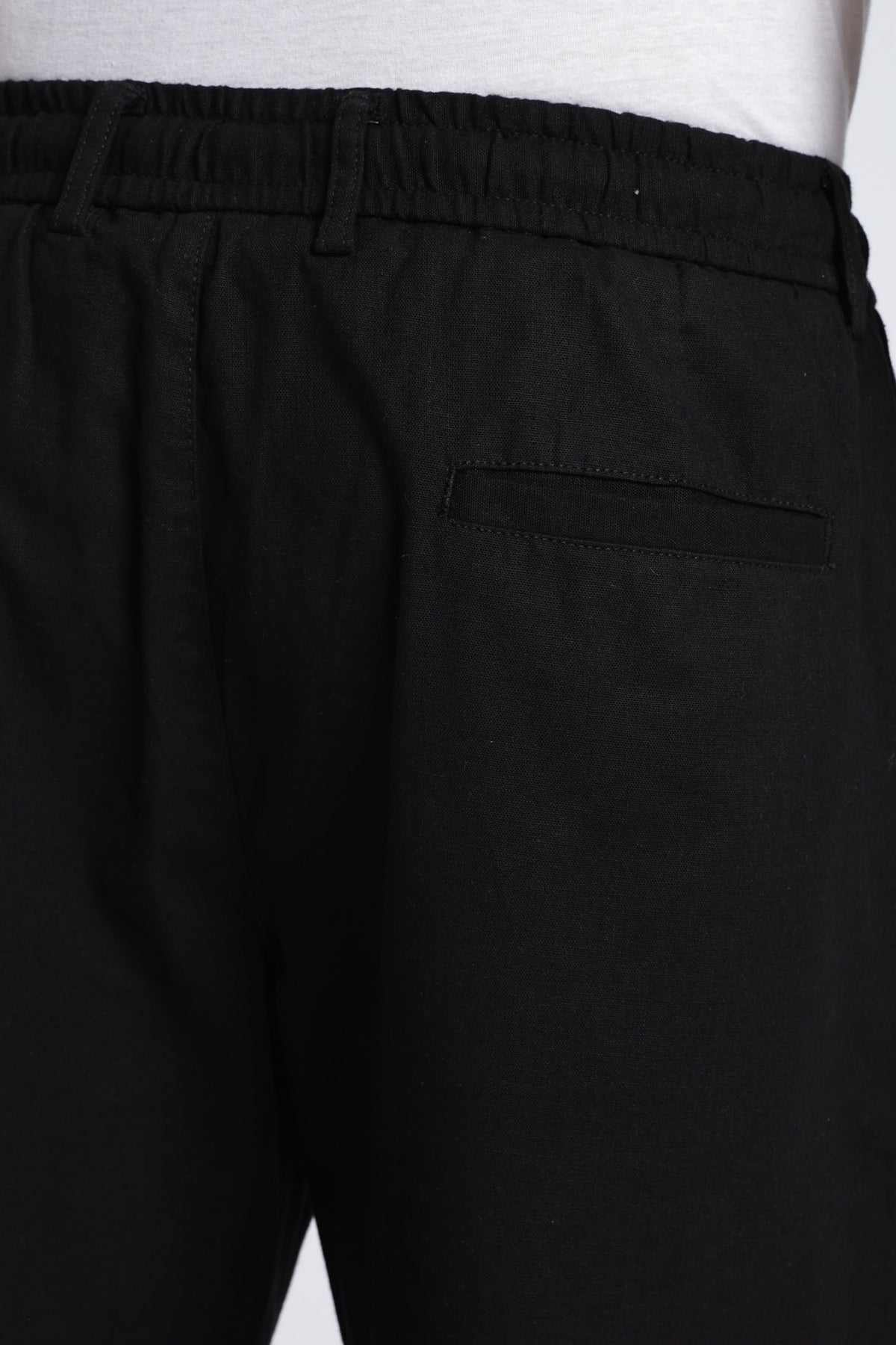 Men Marvel Linen Traveller Trouser – Black