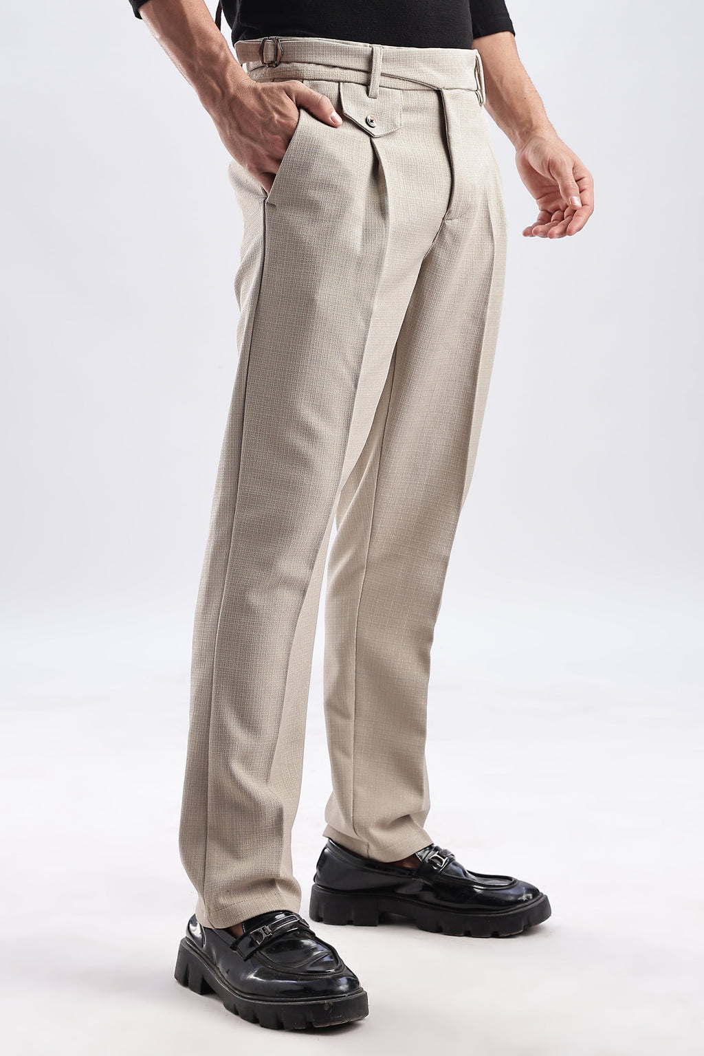 Men Gorkha Pant-Beige