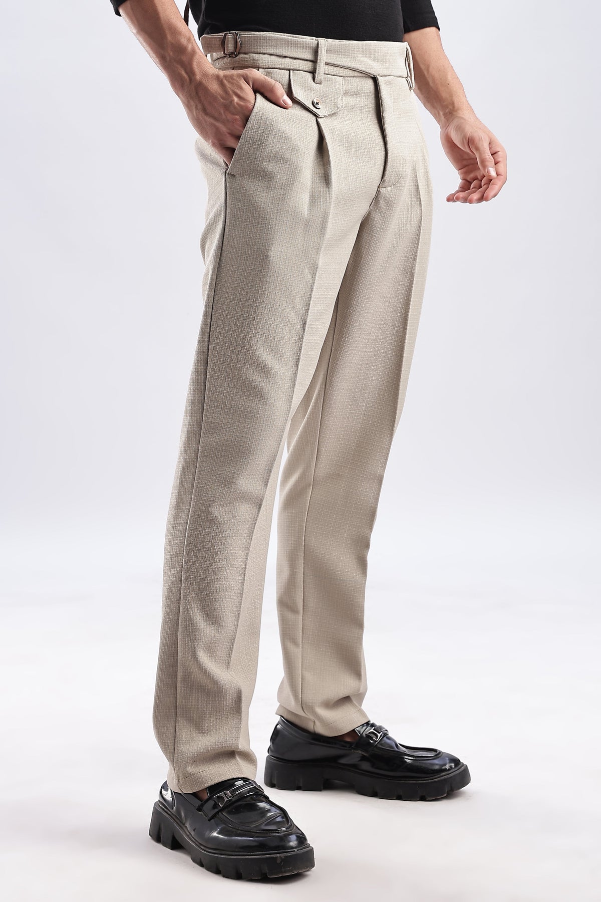 Men Gorkha Pant-Beige