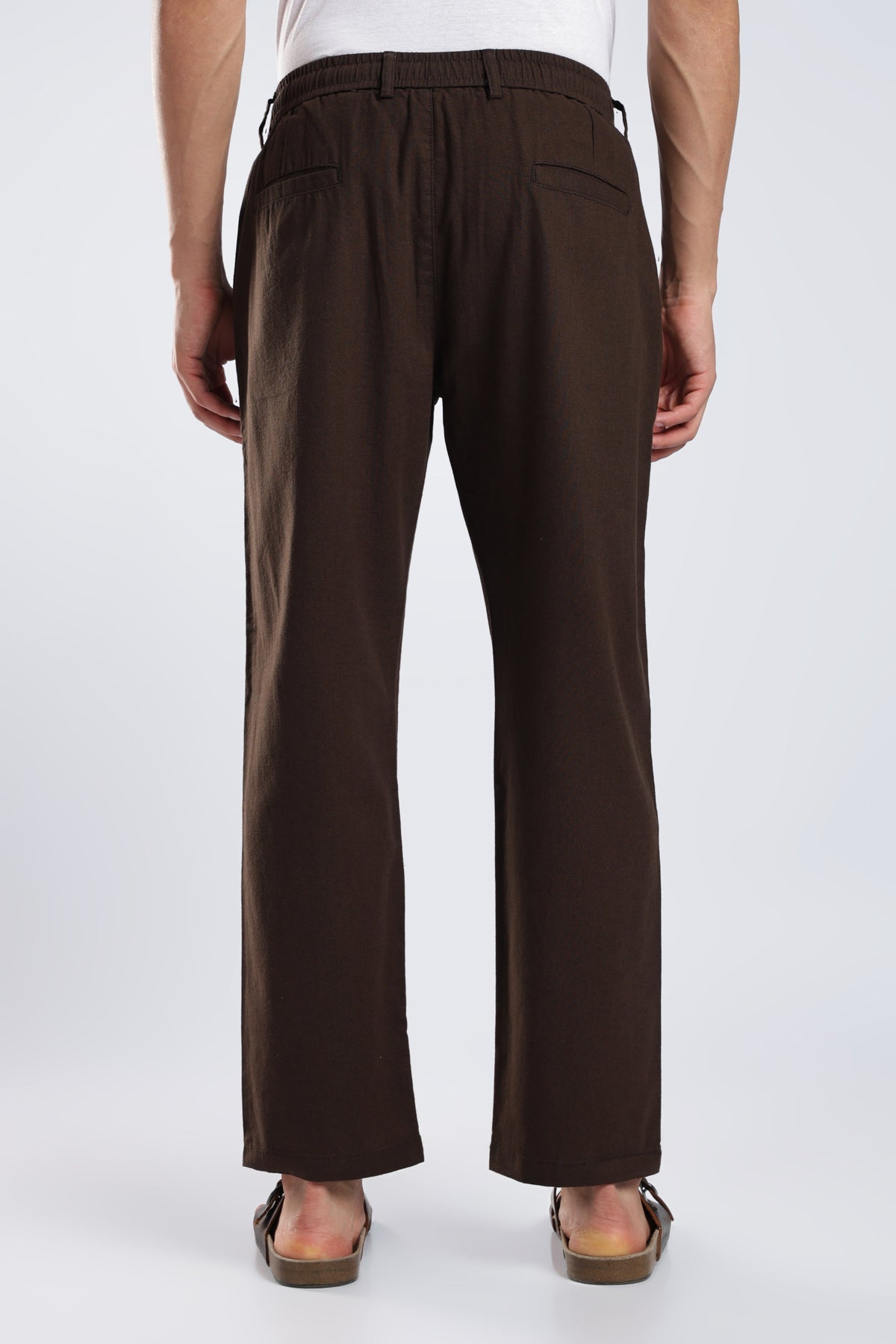 Men Marvel Linen Traveller Trouser – Brown