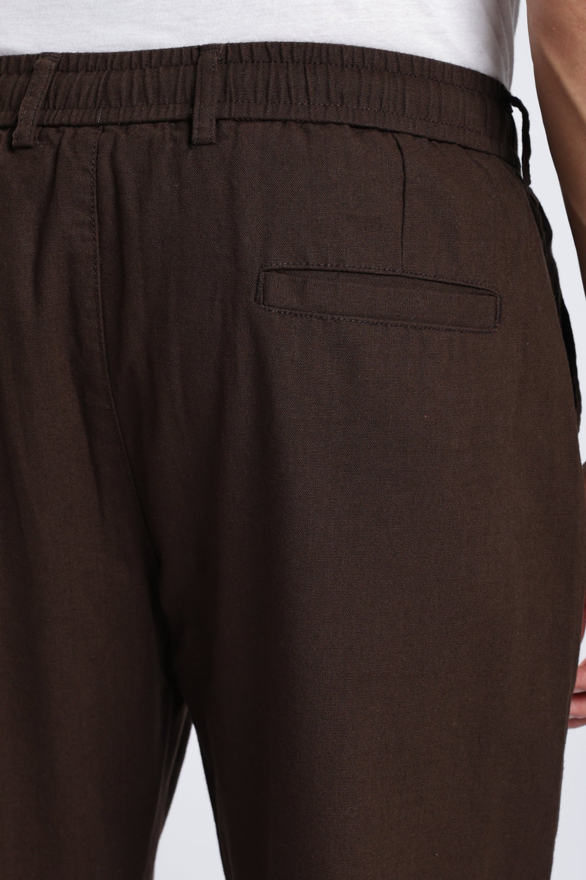 Men Marvel Linen Traveller Trouser – Brown