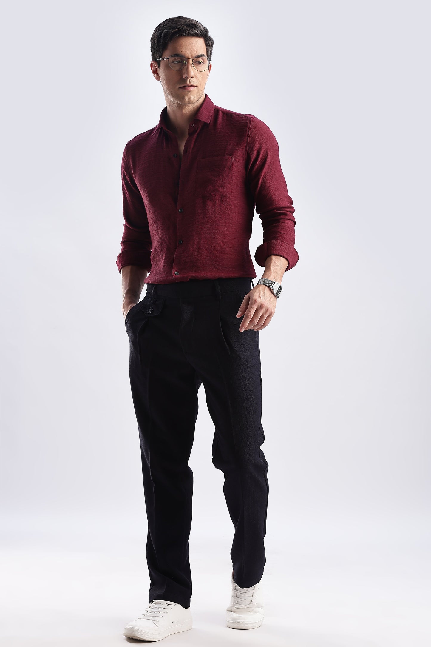 Men Gorkha Pant-Navy