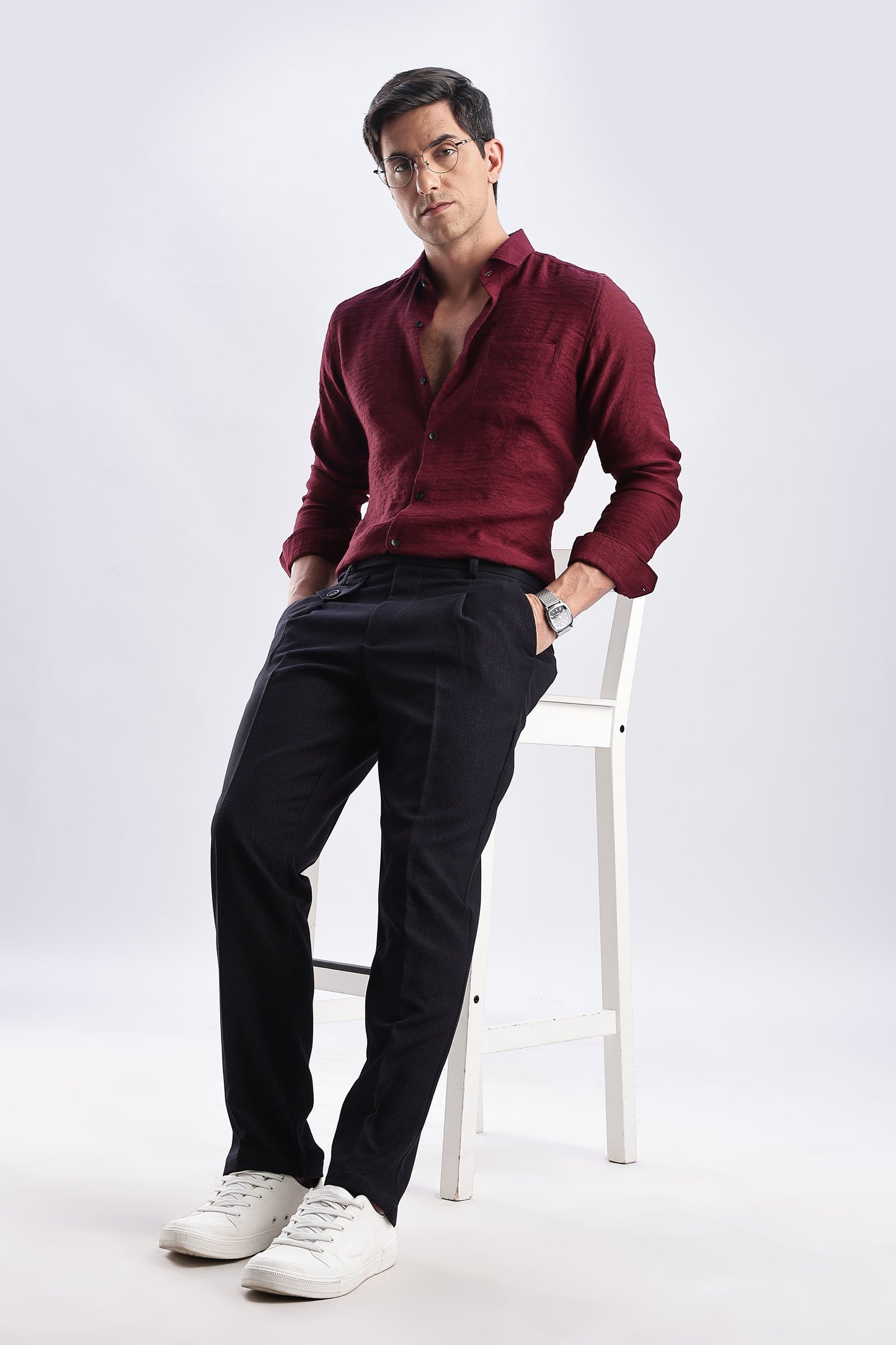 Men Gorkha Pant-Navy