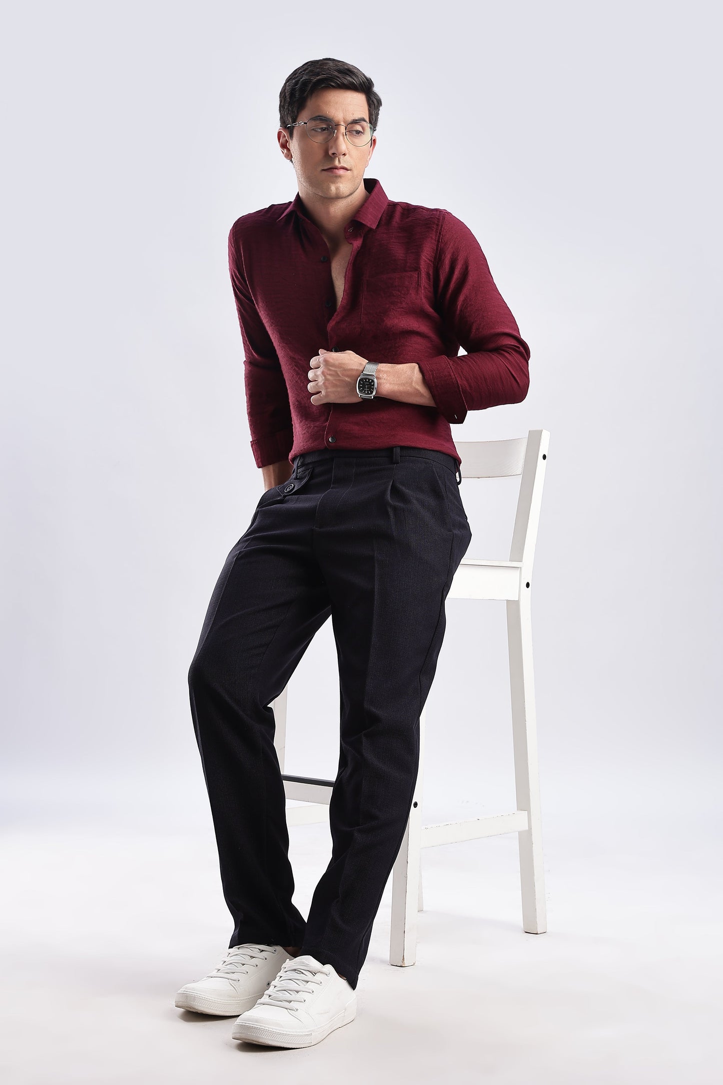 Men Gorkha Pant-Navy