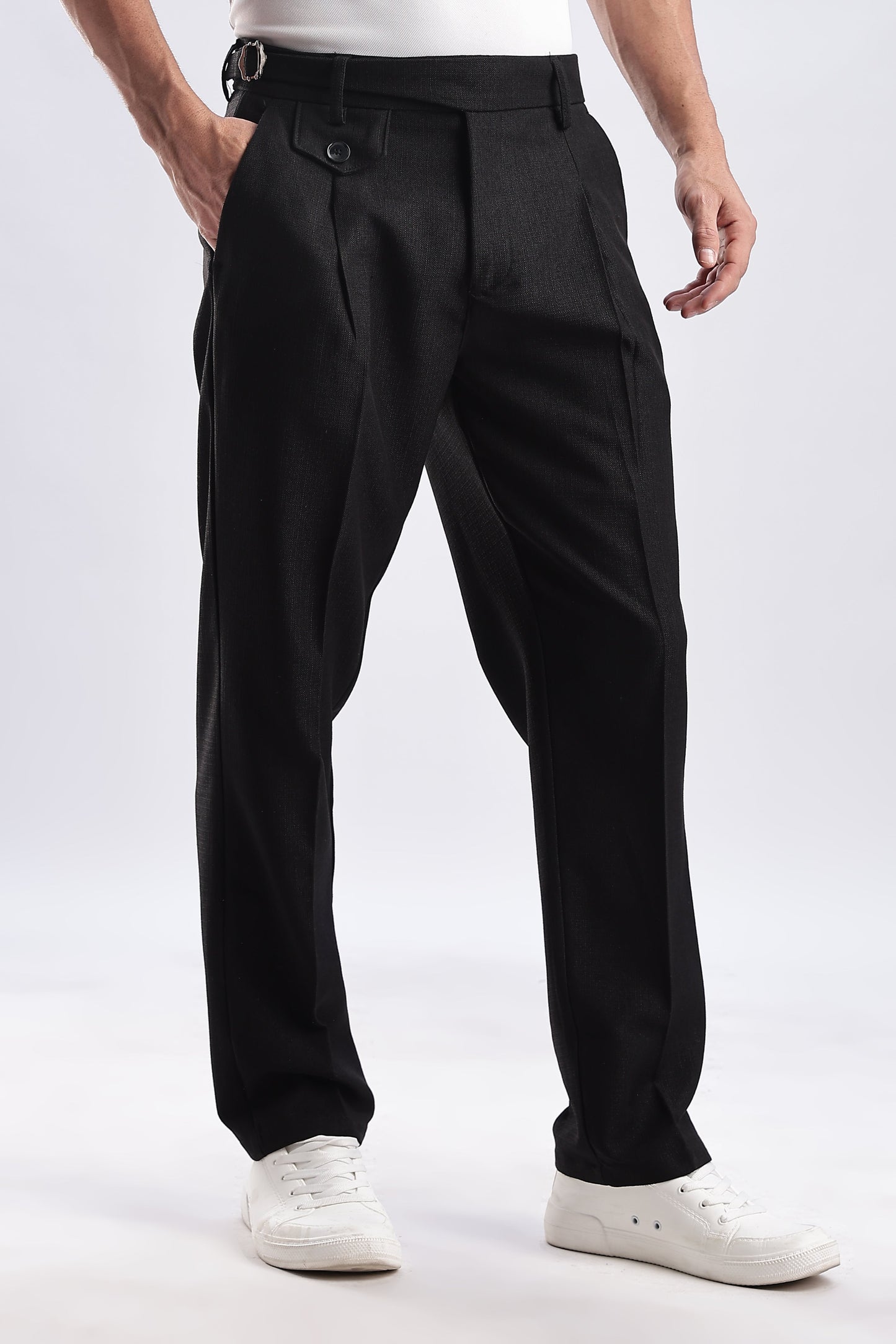 Men Gorkha Pant-Black