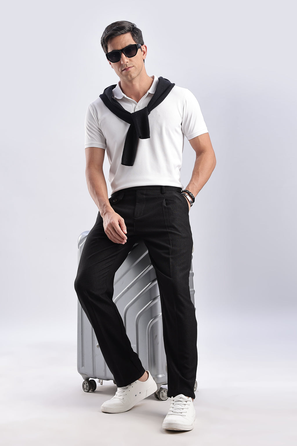 Men Gorkha Pant-Black