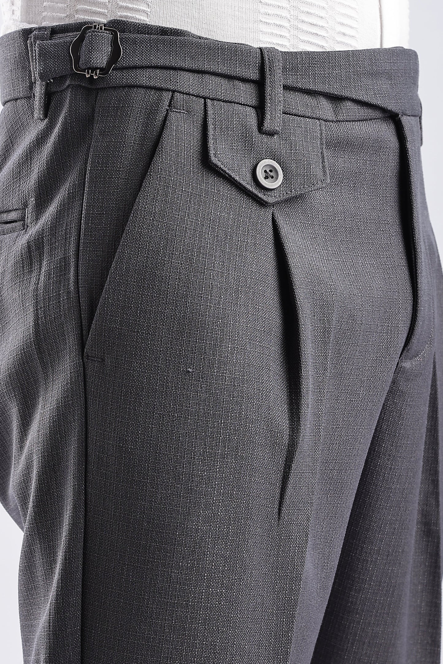 Men Gorkha Pant-Grey