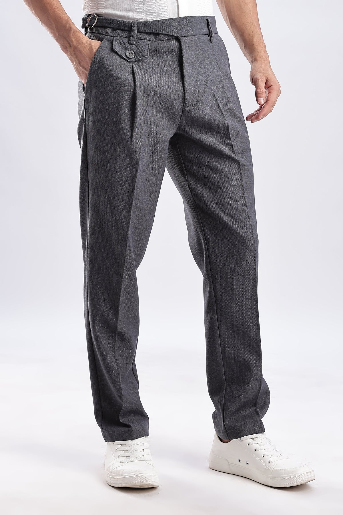 Men Gorkha Pant-Grey