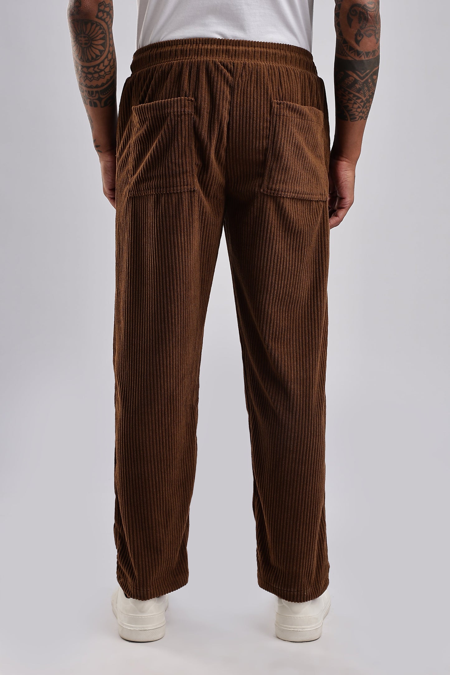 Men Corduroy Relaxed Traveller-Khakhi