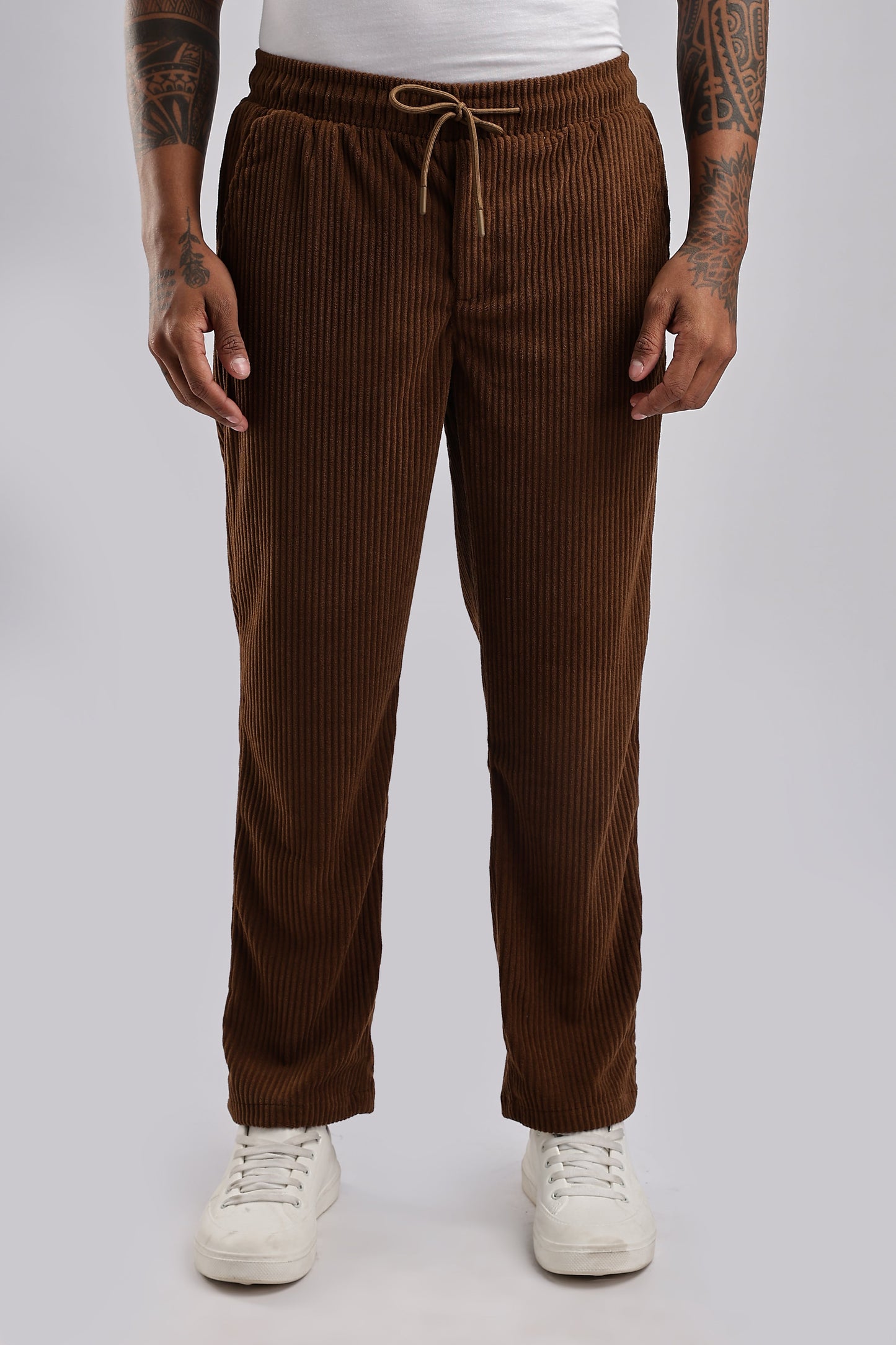 Men Corduroy Relaxed Traveller-Khakhi