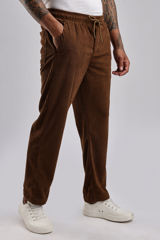 Men Corduroy Relaxed Traveller-Khakhi
