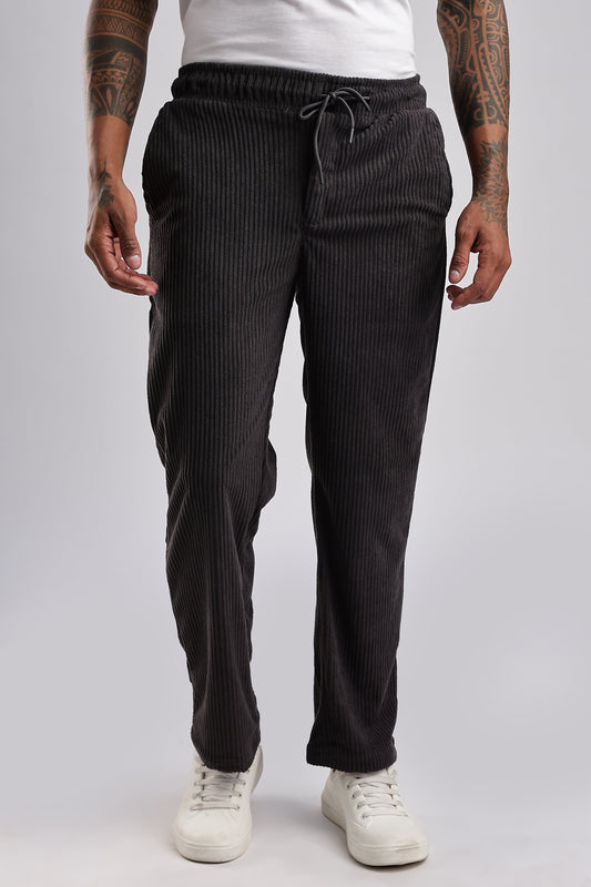 Men Corduroy Relaxed Traveller-Dk Grey