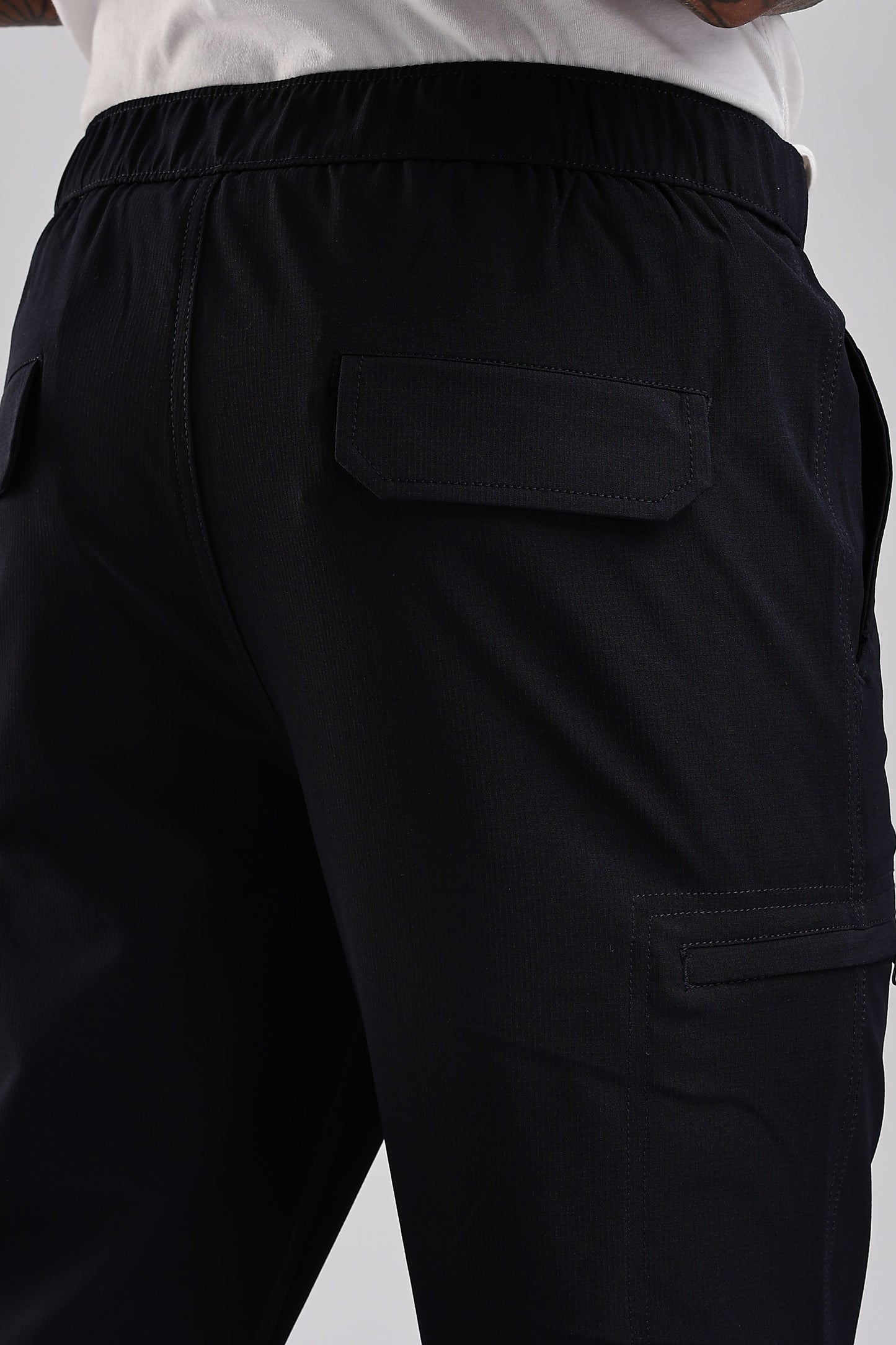 Men Structured Adventure Cargo-Navy