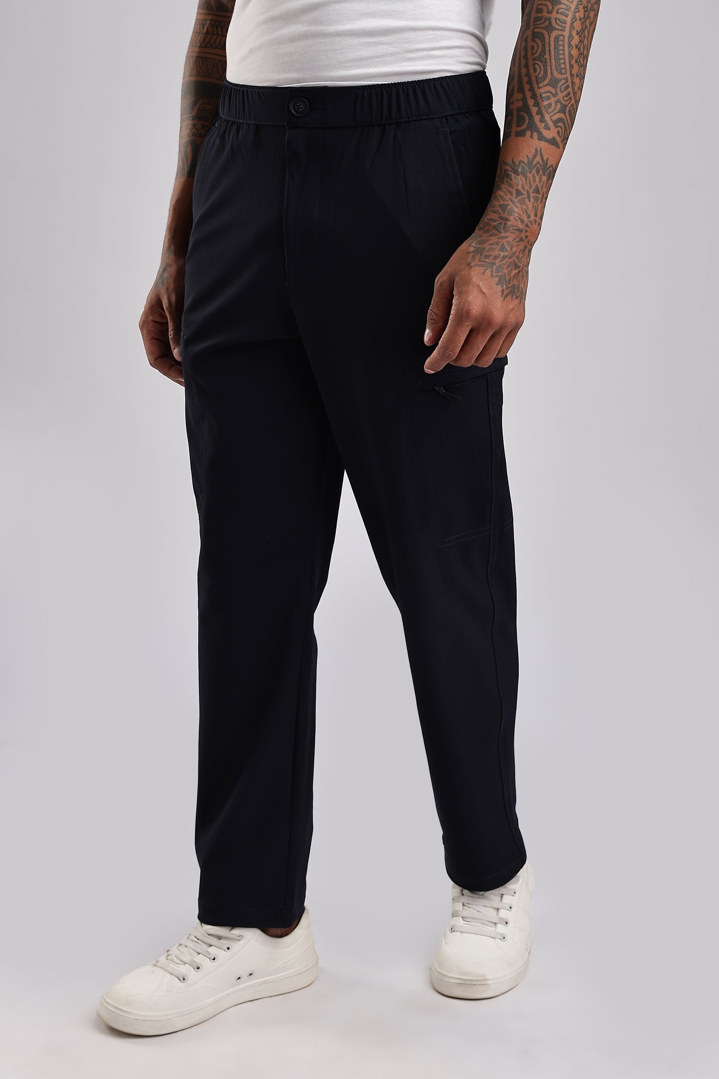 Men Structured Adventure Cargo-Navy