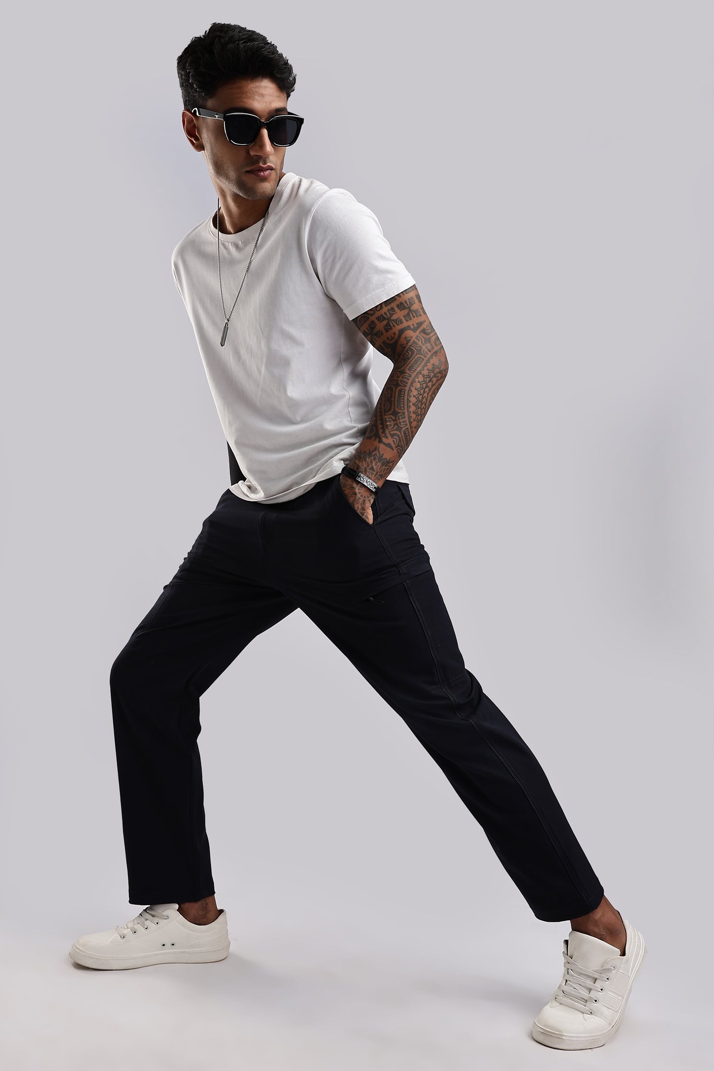 Men Structured Adventure Cargo-Navy