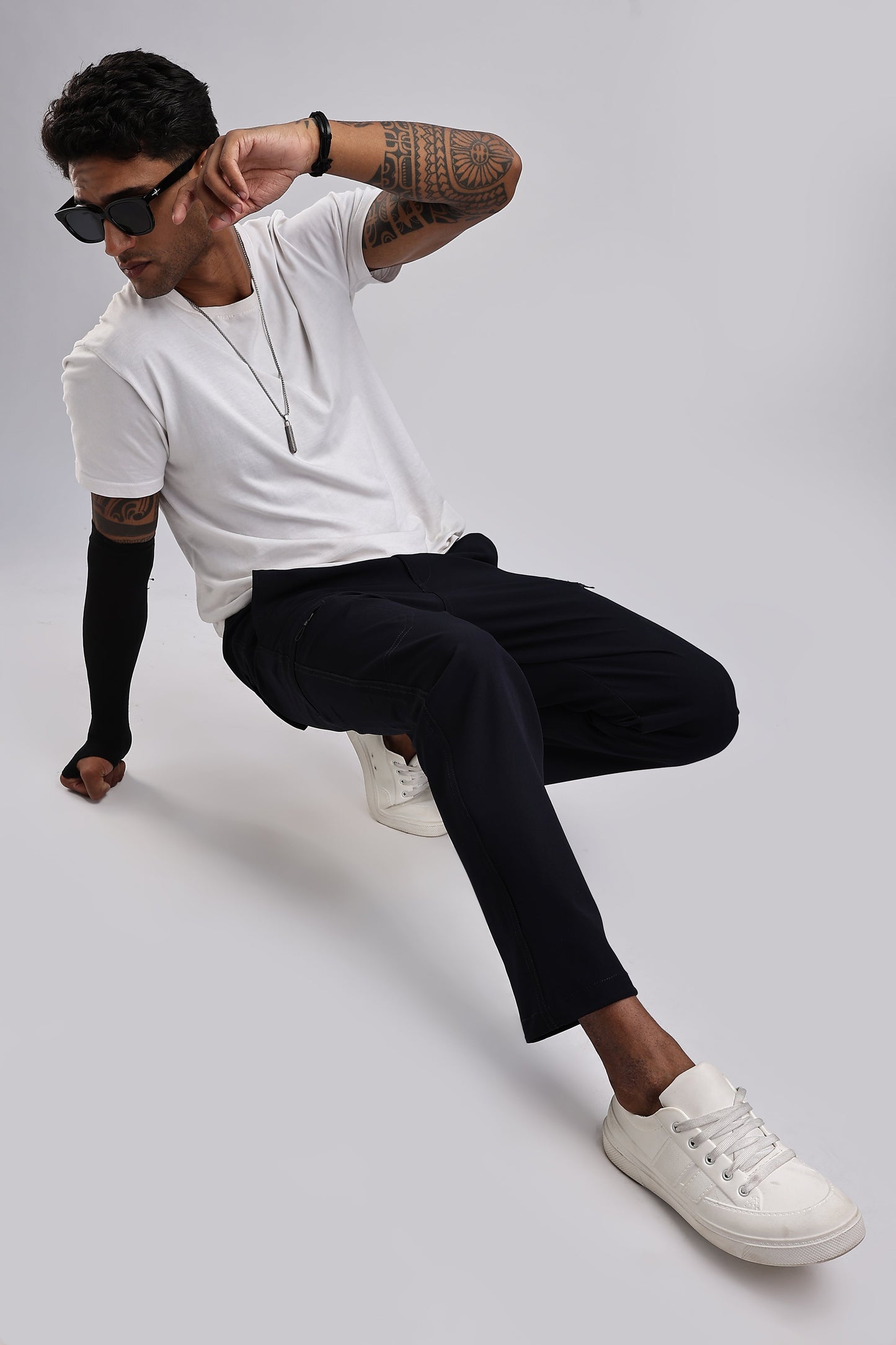 Men Structured Adventure Cargo-Navy