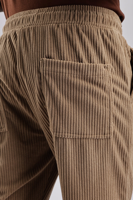 Men Corduroy Relaxed Traveller-Lt Khakhi