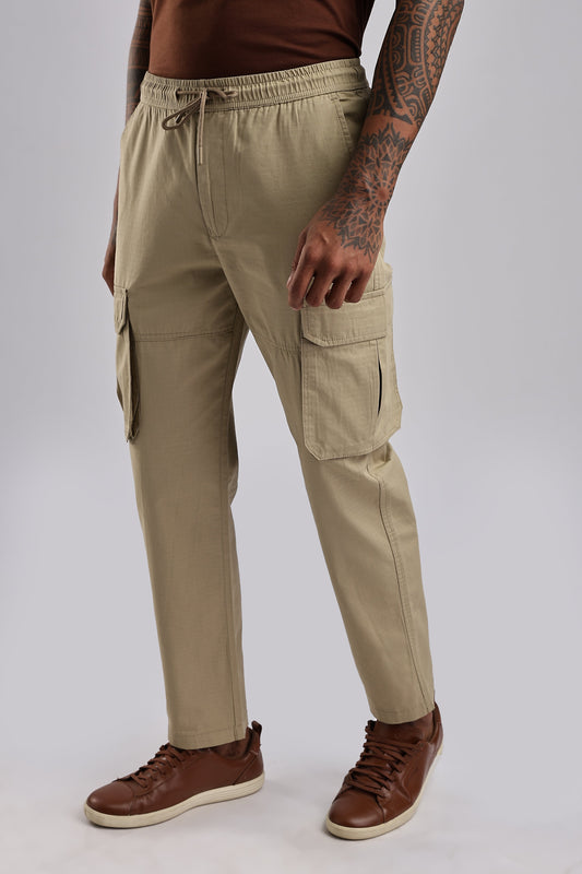 Men Ribstop Cargo-Beige