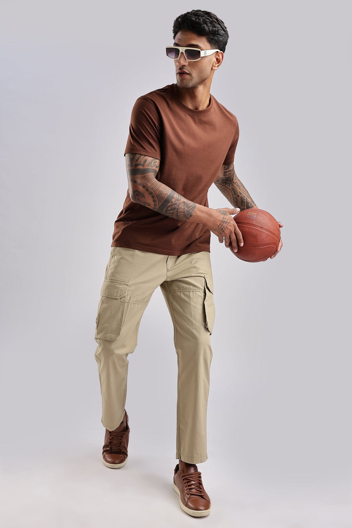 Men Ribstop Cargo-Beige