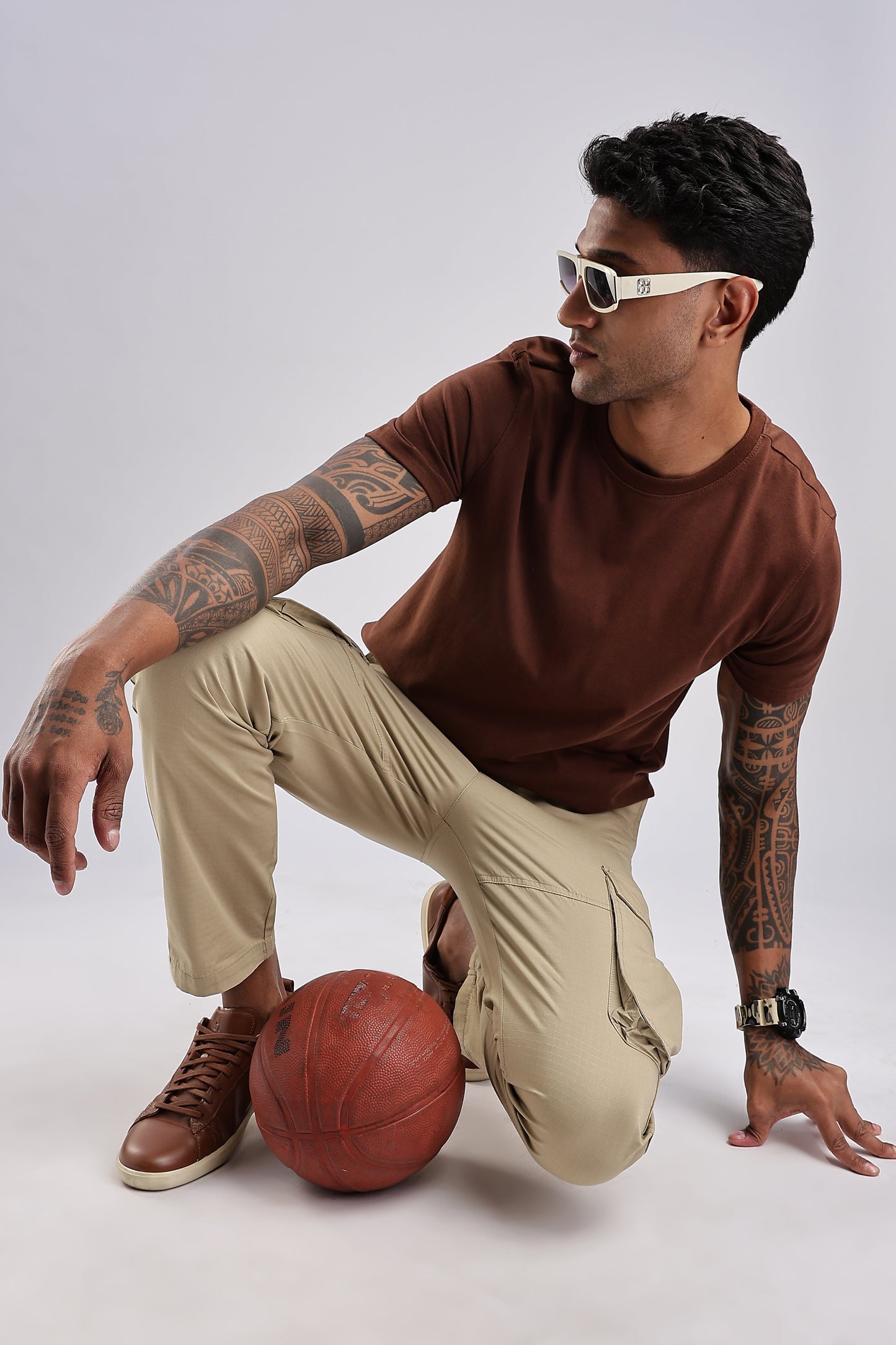 Men Ribstop Cargo-Beige