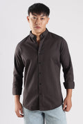 Men Army Twill Shirts-Grey