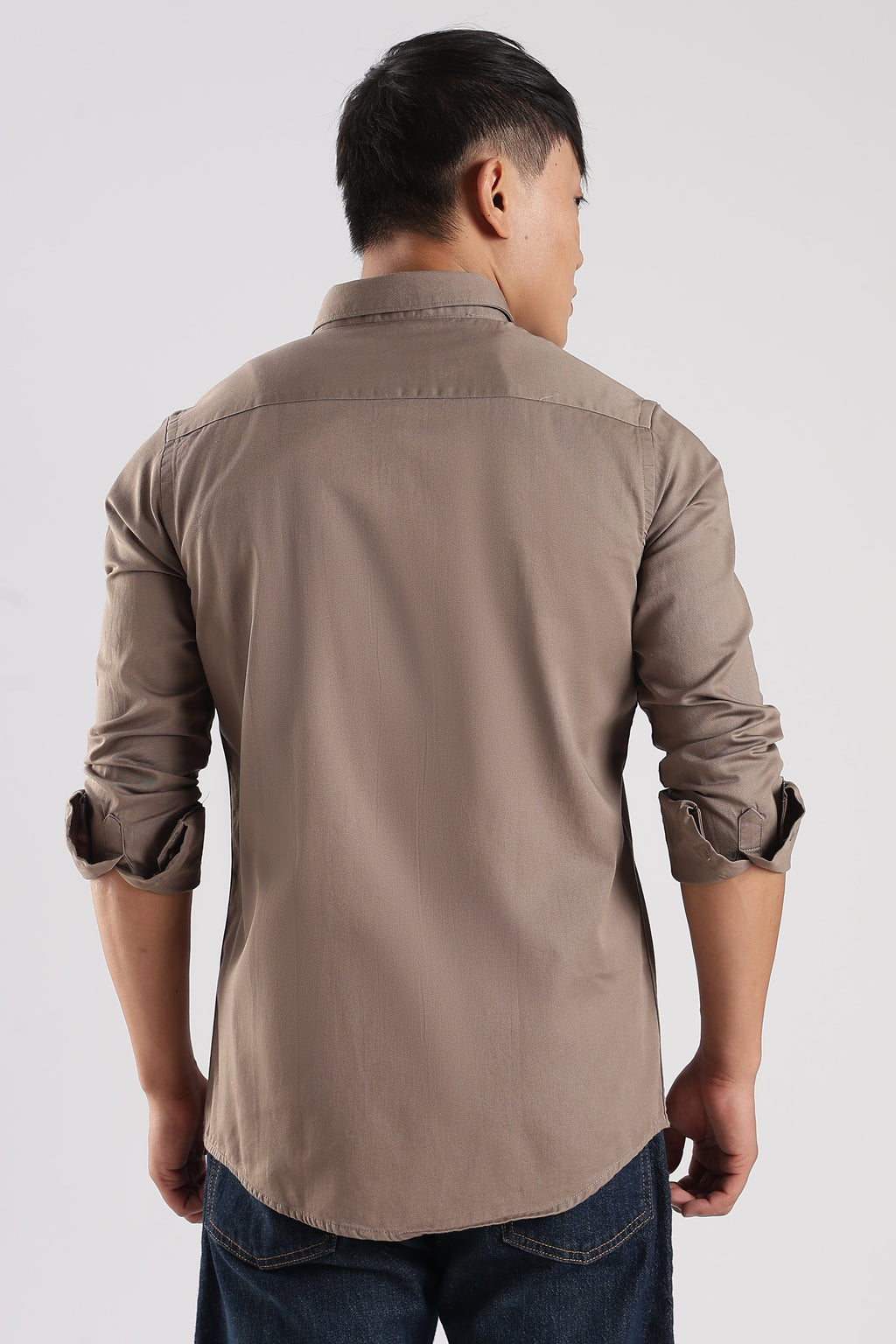 Men Army Twill Shirts-Khakhi