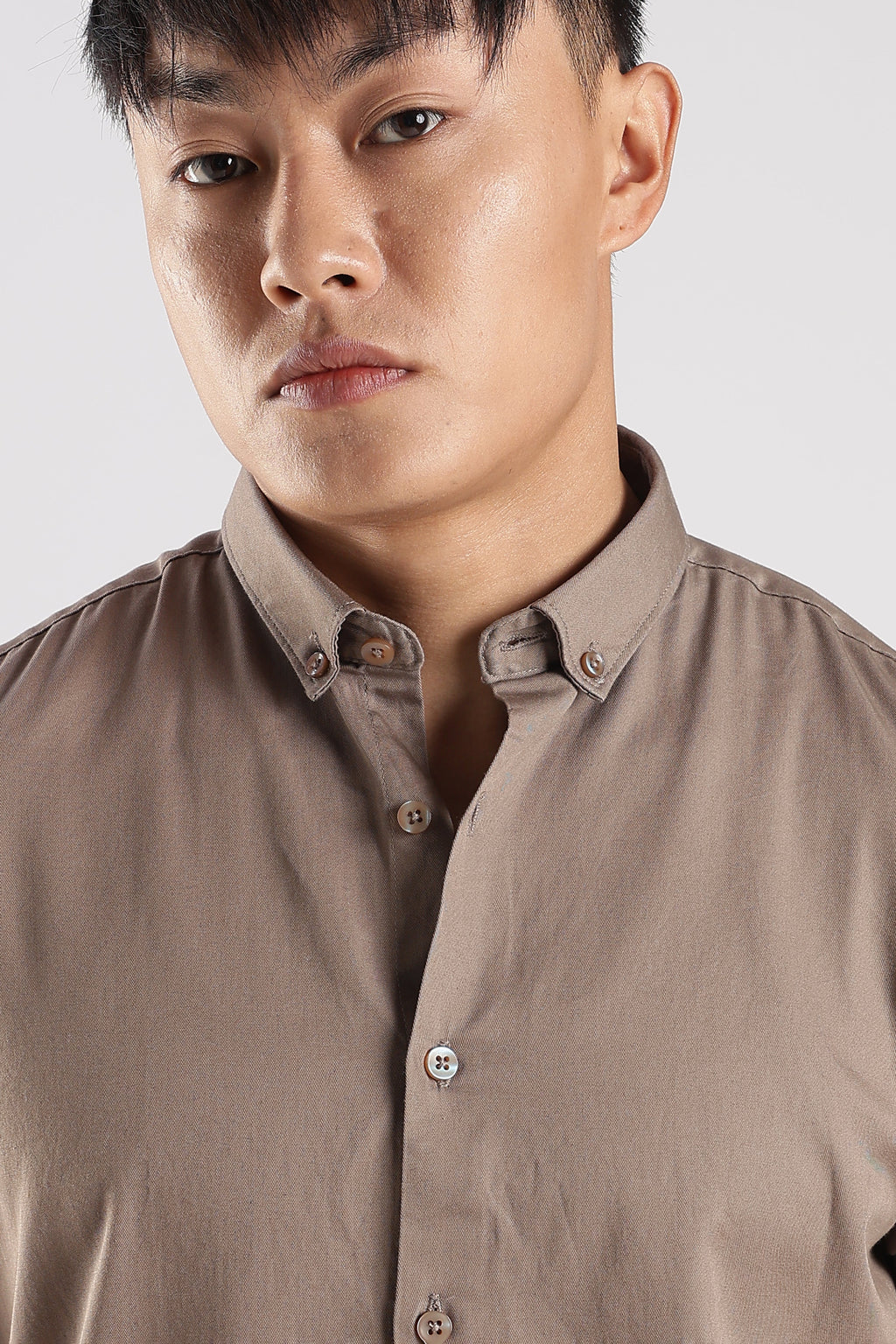 Men Army Twill Shirts-Khakhi