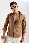 Men Honeycomb TXO Shirts-Khakhi