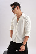 Men Honeycomb TXO Shirts-White