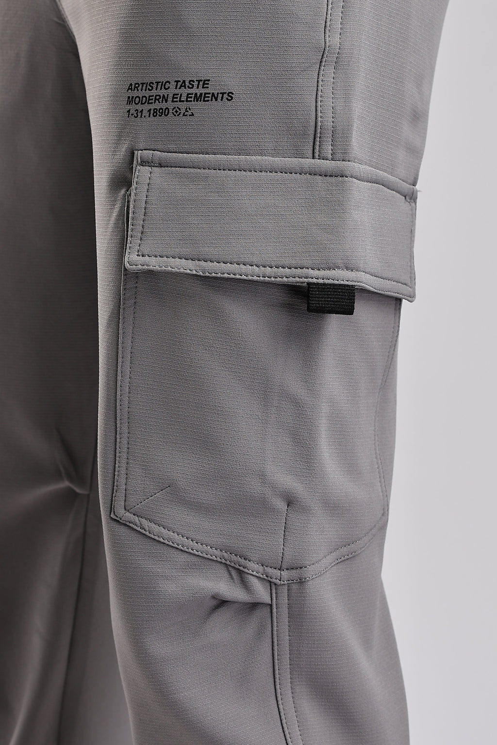 Men Structured Imported Utility Cargo-Lt Grey