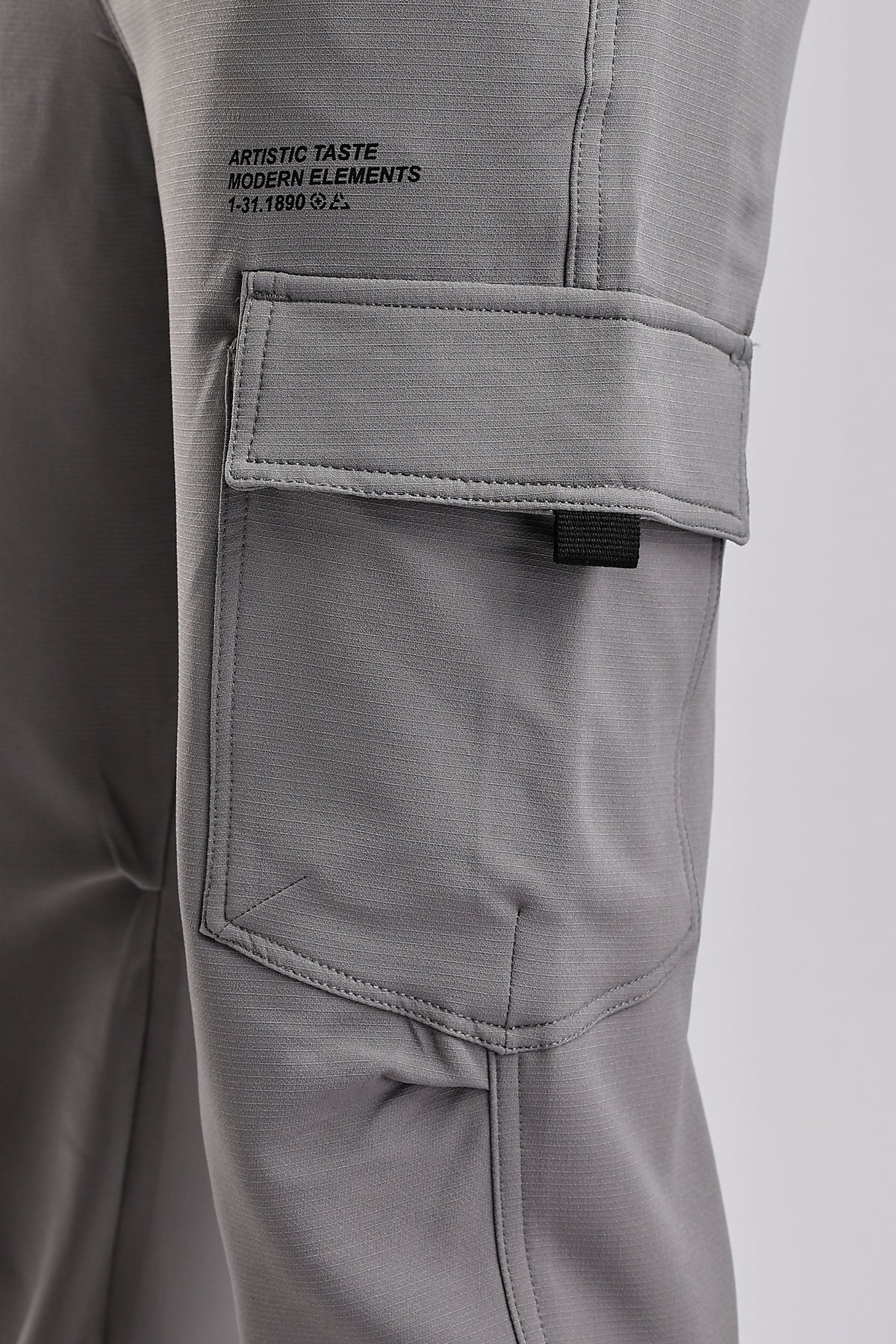 Men Structured Imported Utility Cargo-Lt Grey