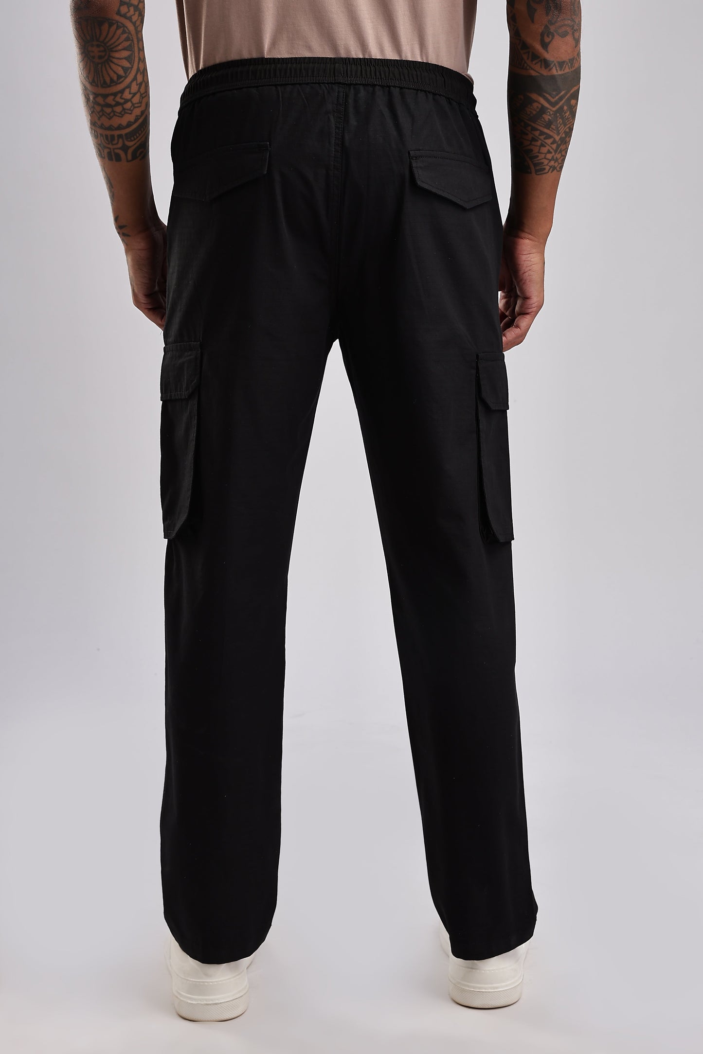 Men Ribstop Cargo-Black