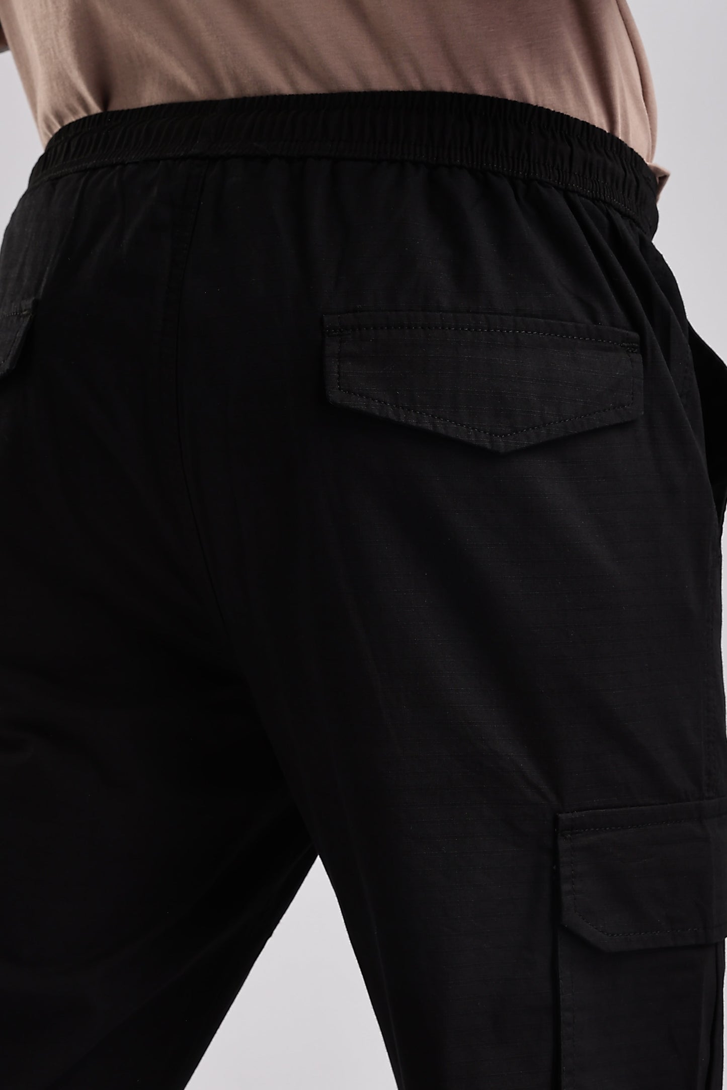 Men Ribstop Cargo-Black