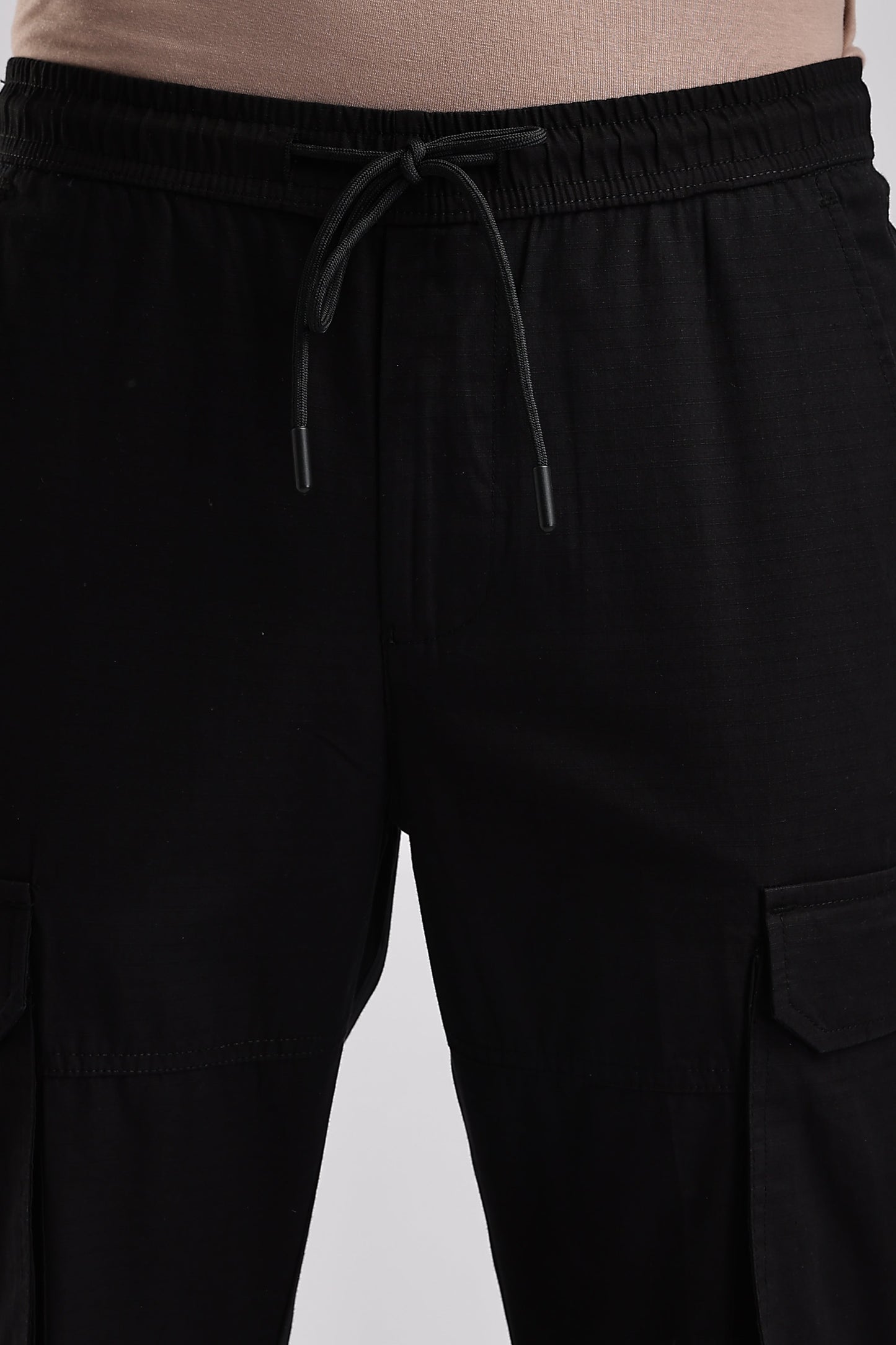 Men Ribstop Cargo-Black